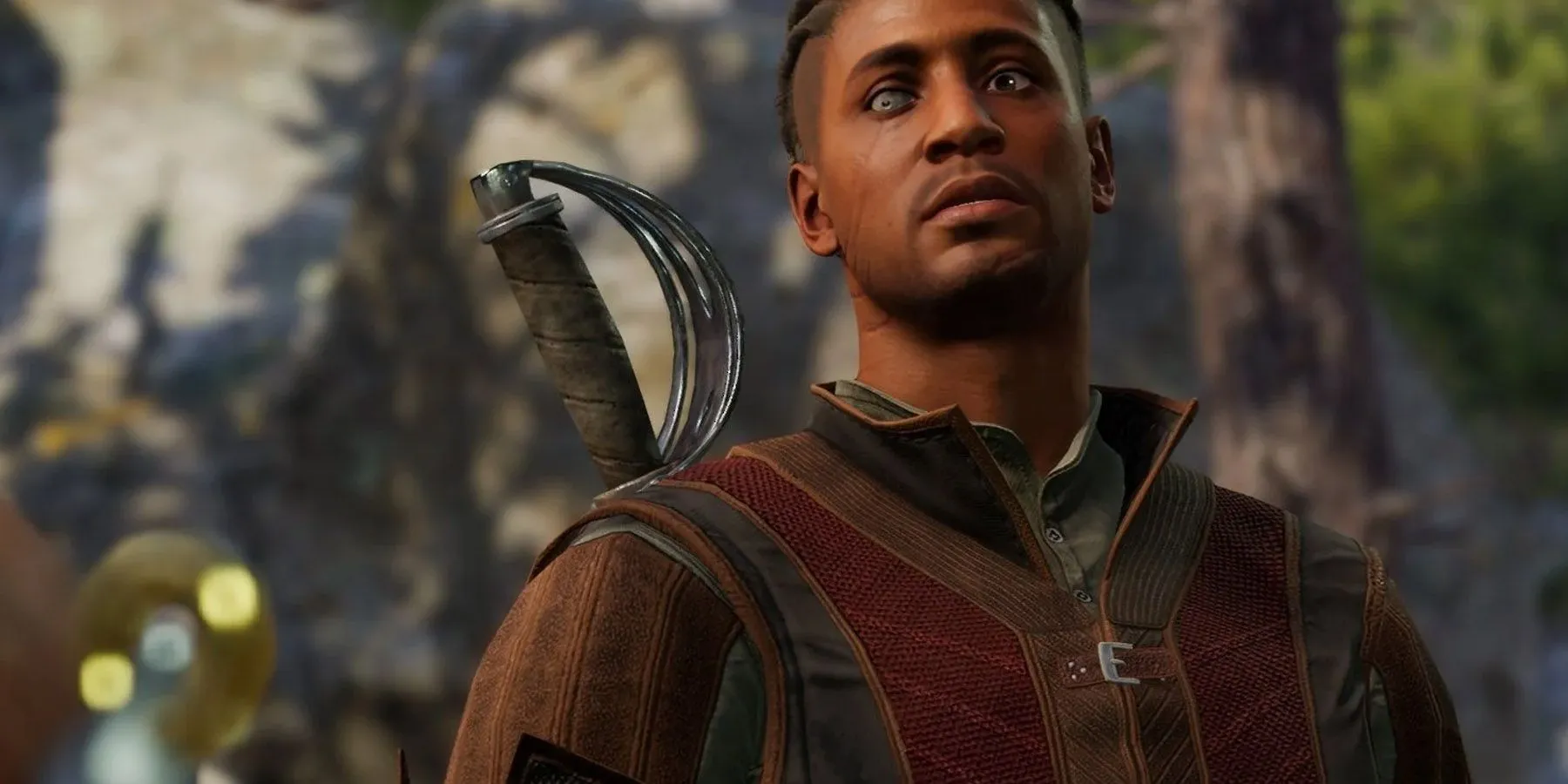 A close up of Wyll the Warlock in Baldur's Gate 3 A close up of Wyll the Warlock in Baldur's Gate 3