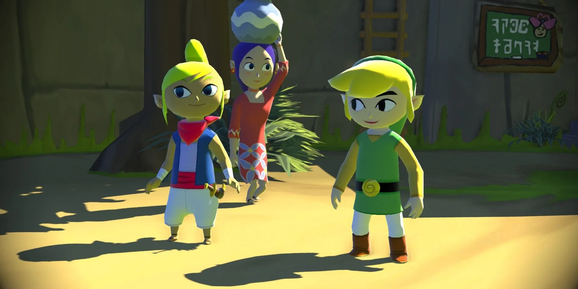 Captura de pantalla promocional de Wind Waker HD