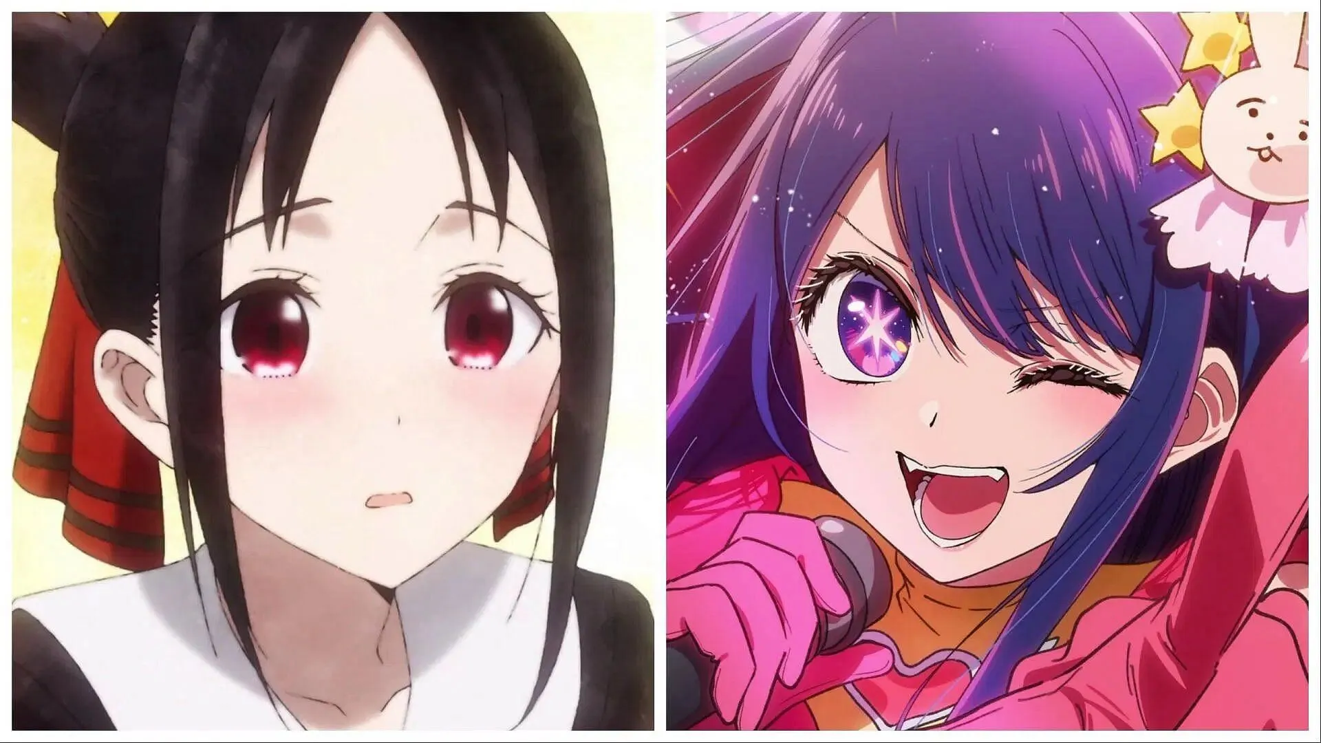 Kaguya-sama and Oshi no Ko are Akasaka's biggest hits (Image via A-1 Pictures and Doga Kobo). Kaguya-sama and Oshi no Ko are Akasaka's biggest hits (Image via A-1 Pictures and Doga Kobo).