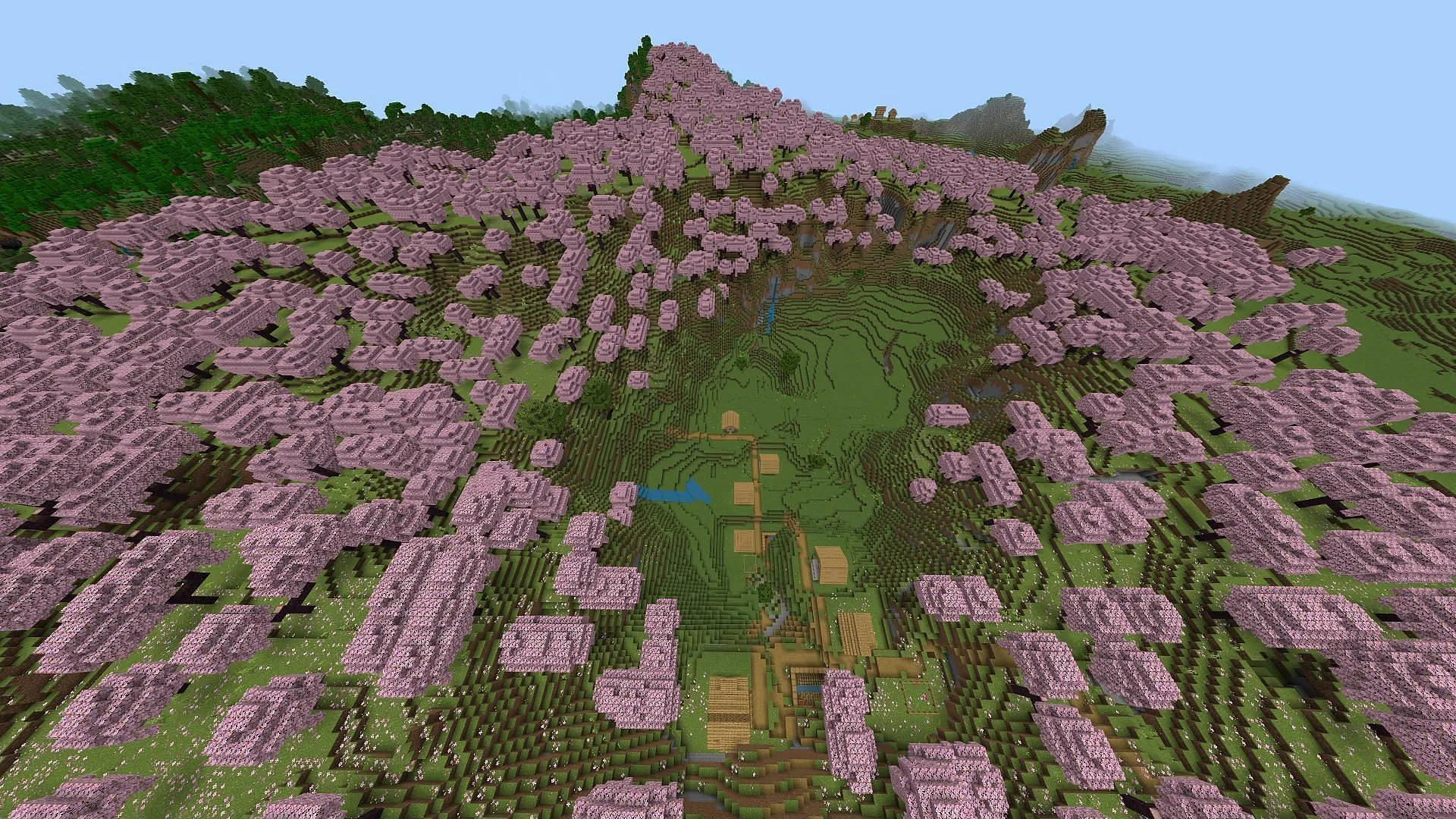 This Minecraft Bedrock seed should provide just about everything players need to start in Survival Mode (Image via Mojang) This Minecraft Bedrock seed should provide just about everything players need to start in Survival Mode (Image via Mojang)