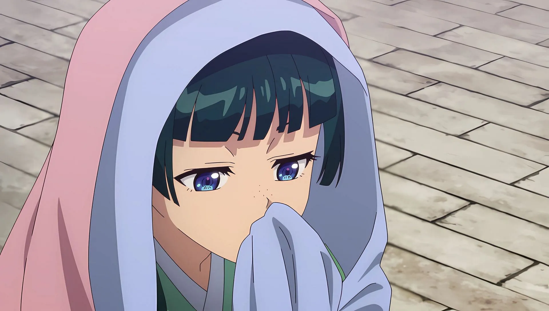 Maomao as seen in the anime (Image via Toho Animation Studio and OLM) Maomao as seen in the anime (Image via Toho Animation Studio and OLM)