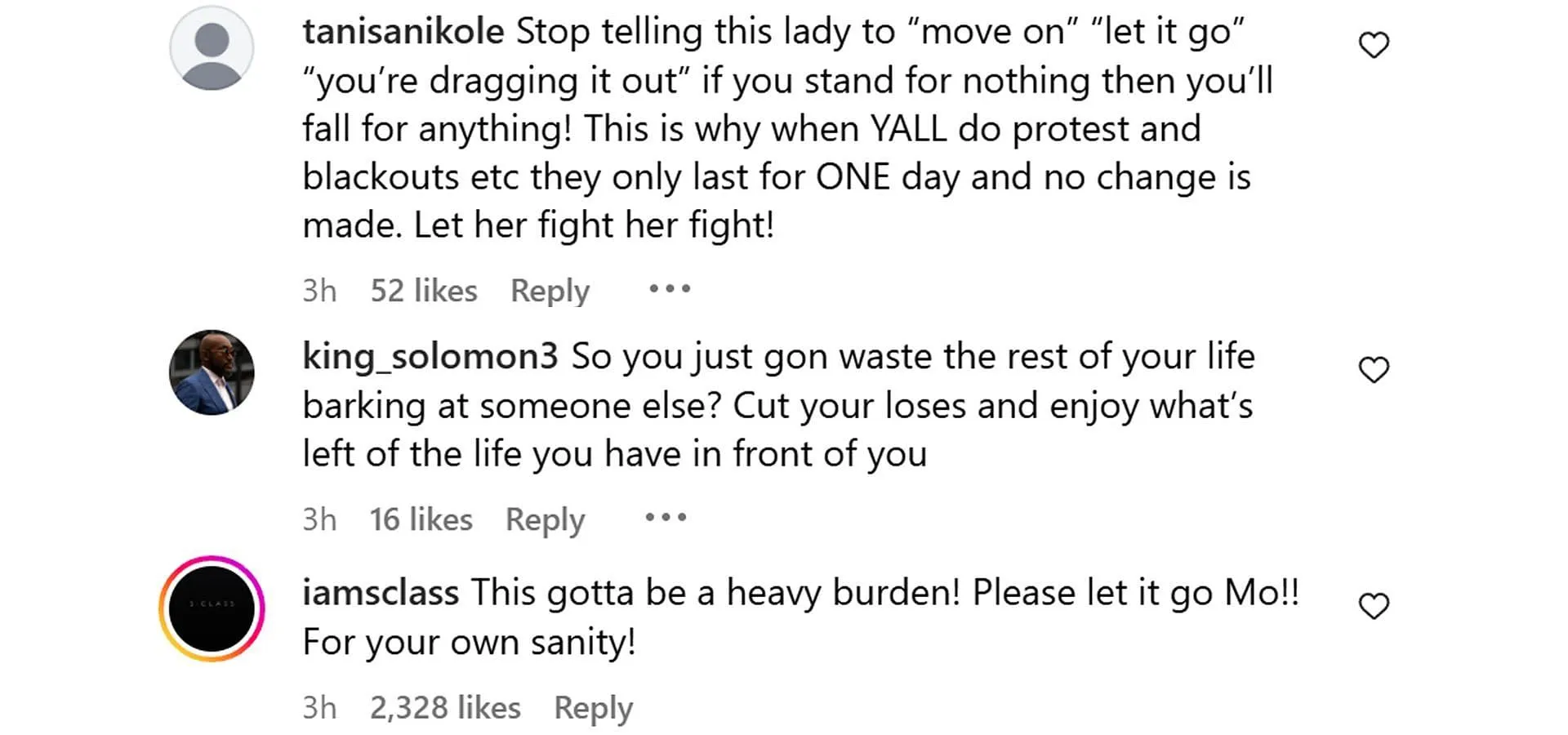 Comments reacting to the news (Image via Instagram/ @theshaderoom) Comments reacting to the news (Image via Instagram/ @theshaderoom)