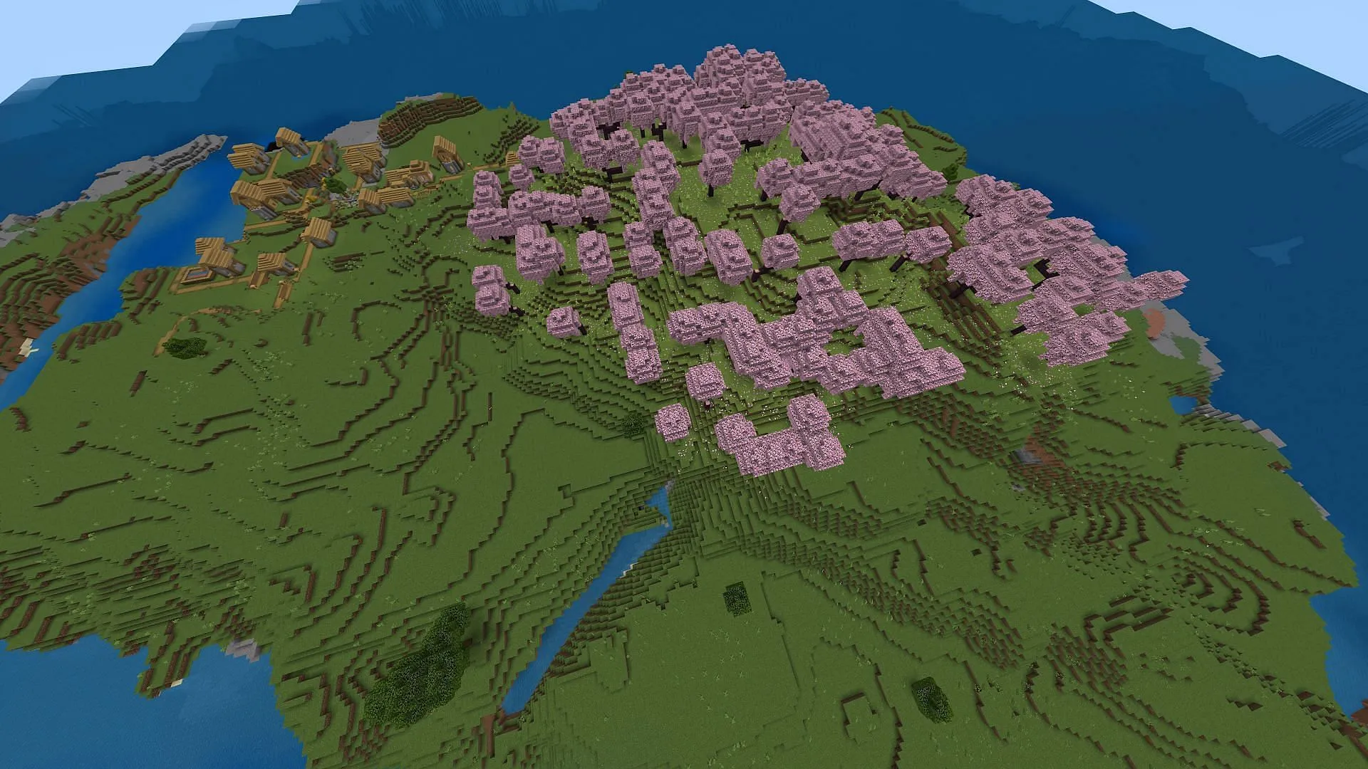 Minecraft fans should have pretty easy goings getting started in this seed (Image via Mojang) Minecraft fans should have pretty easy goings getting started in this seed (Image via Mojang)