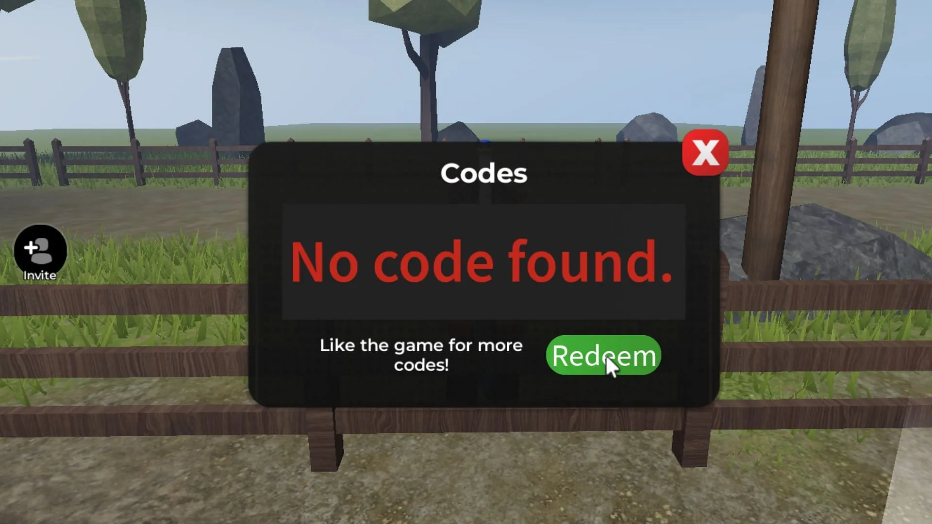 No code found error in Protect The House (Image via Roblox) No code found error in Protect The House (Image via Roblox)