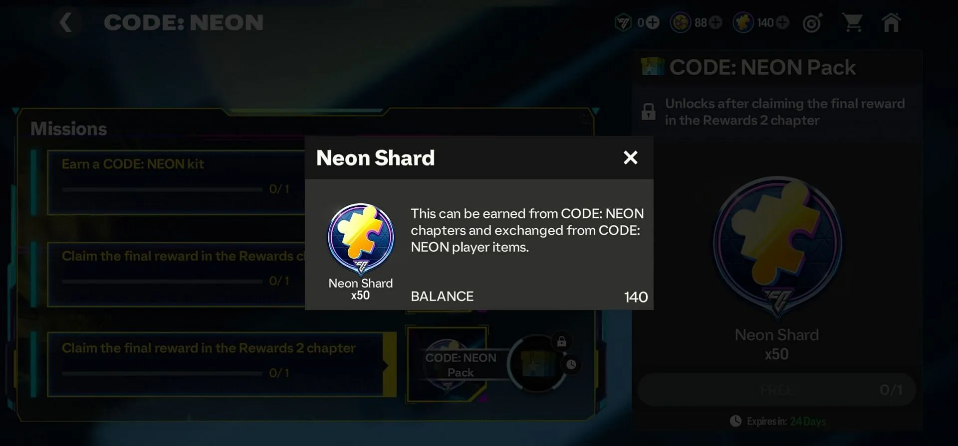 EA FC Mobile Neon Shards는 게임 내 가장 가치 있는 통화 중 하나입니다(EA Sports에서 이미지 제공) EA FC Mobile Neon Shards는 게임 내 가장 가치 있는 통화 중 하나입니다(EA Sports에서 이미지 제공)