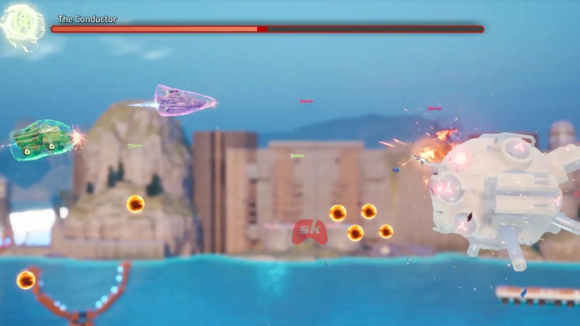 Defeat The Conductor to finish the mission in Split Fiction (Image via Sportskeeda Gaming || EA) Defeat The Conductor to finish the mission in Split Fiction (Image via Sportskeeda Gaming || EA)