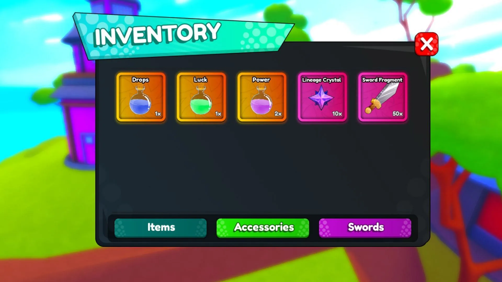 Utilize Potions from your Inventory (Image via Roblox) Utilize Potions from your Inventory (Image via Roblox)
