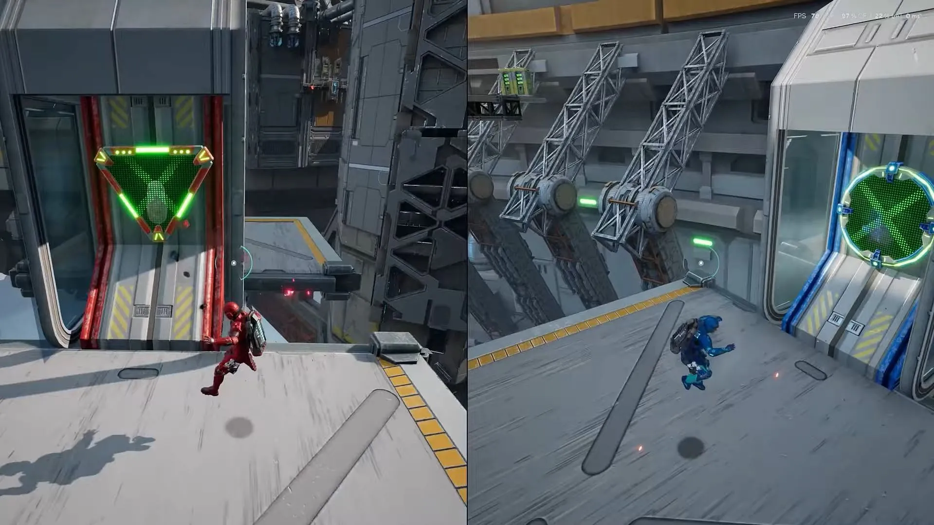 Recharge your jetpack using the floating platforms (Image via Electronic Arts || YouTube/@ JSkeleton)