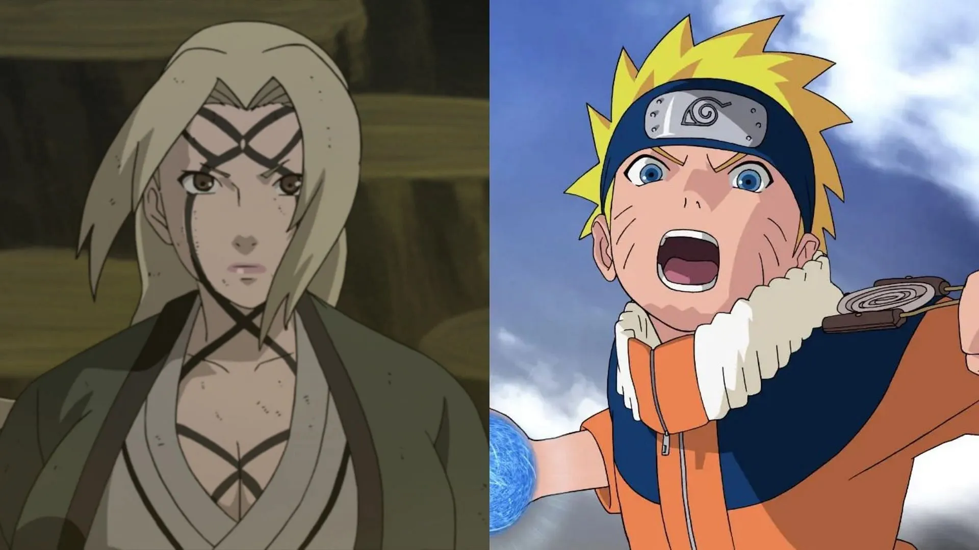 Tsunade and Naruto as seen in the anime (Image via Studio Pierrot)