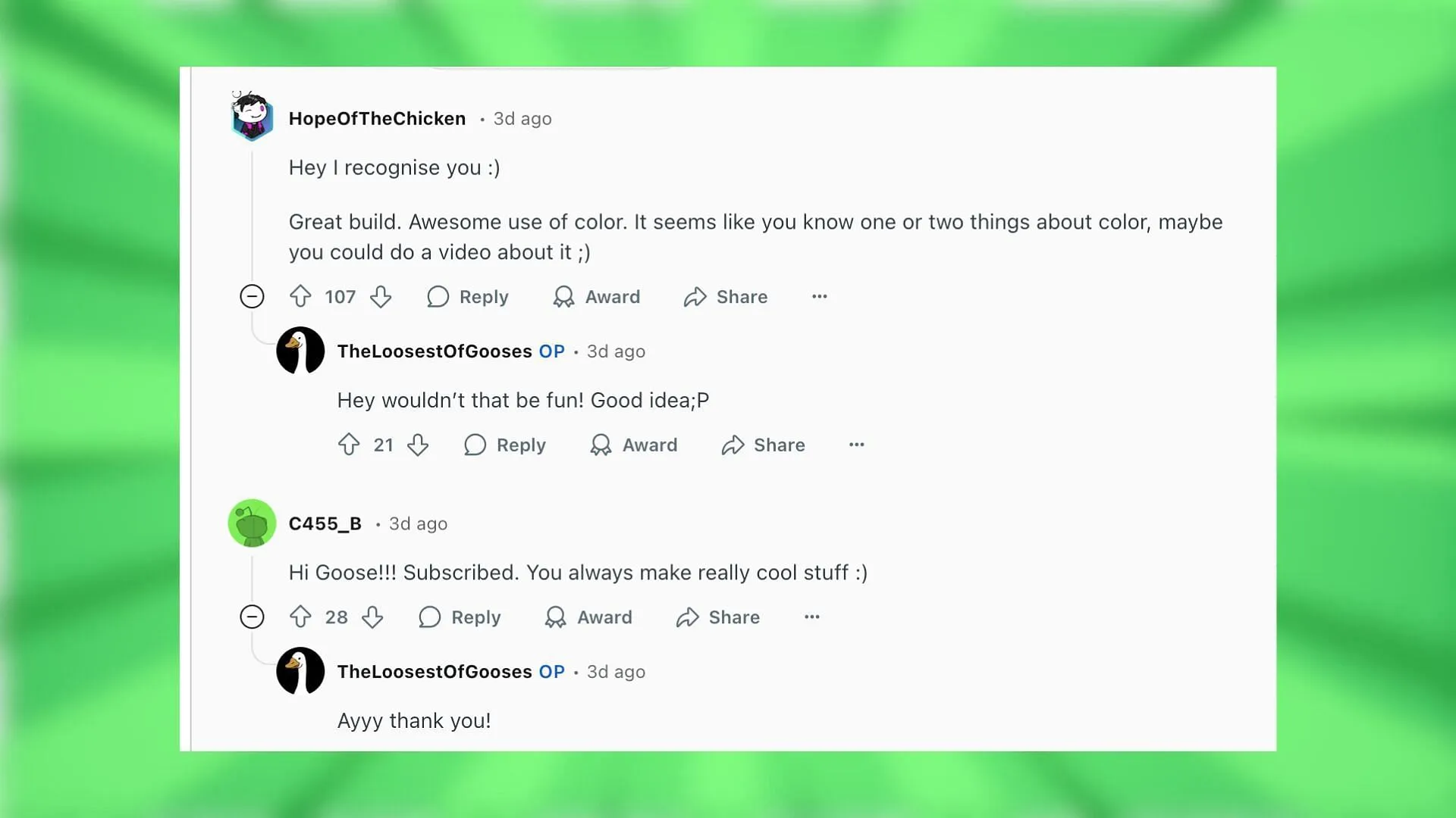 Redditors react to the build in Minecraft (Image via Reddit)