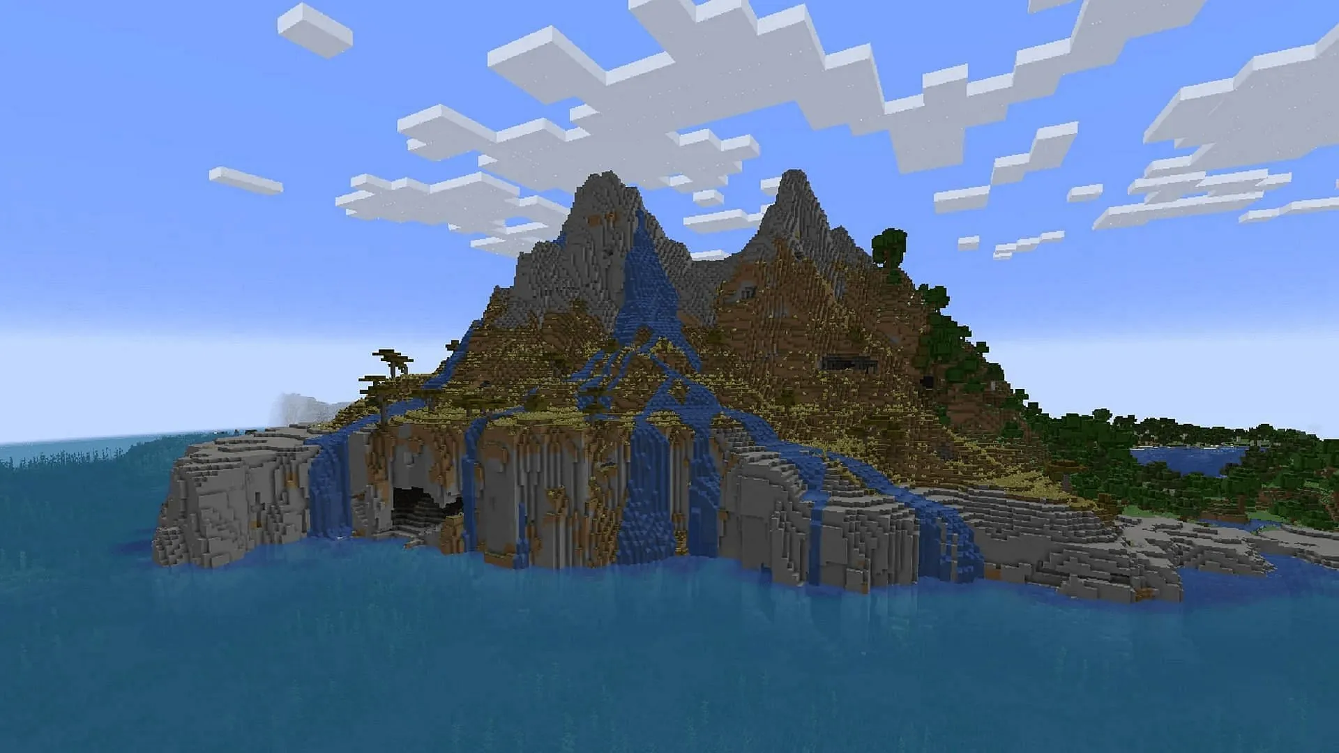 This spawn island should be quite a treat for Minecraft fans (Image via Letsgojes/Reddit) This spawn island should be quite a treat for Minecraft fans (Image via Letsgojes/Reddit)