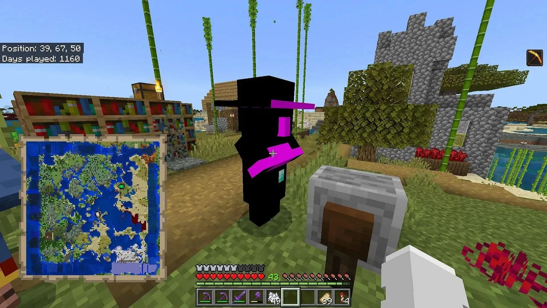 The glitched villager texture in Minecraft (Image via Mojang Studios || Reddit/FeeDStunz) The glitched villager texture in Minecraft (Image via Mojang Studios || Reddit/FeeDStunz)