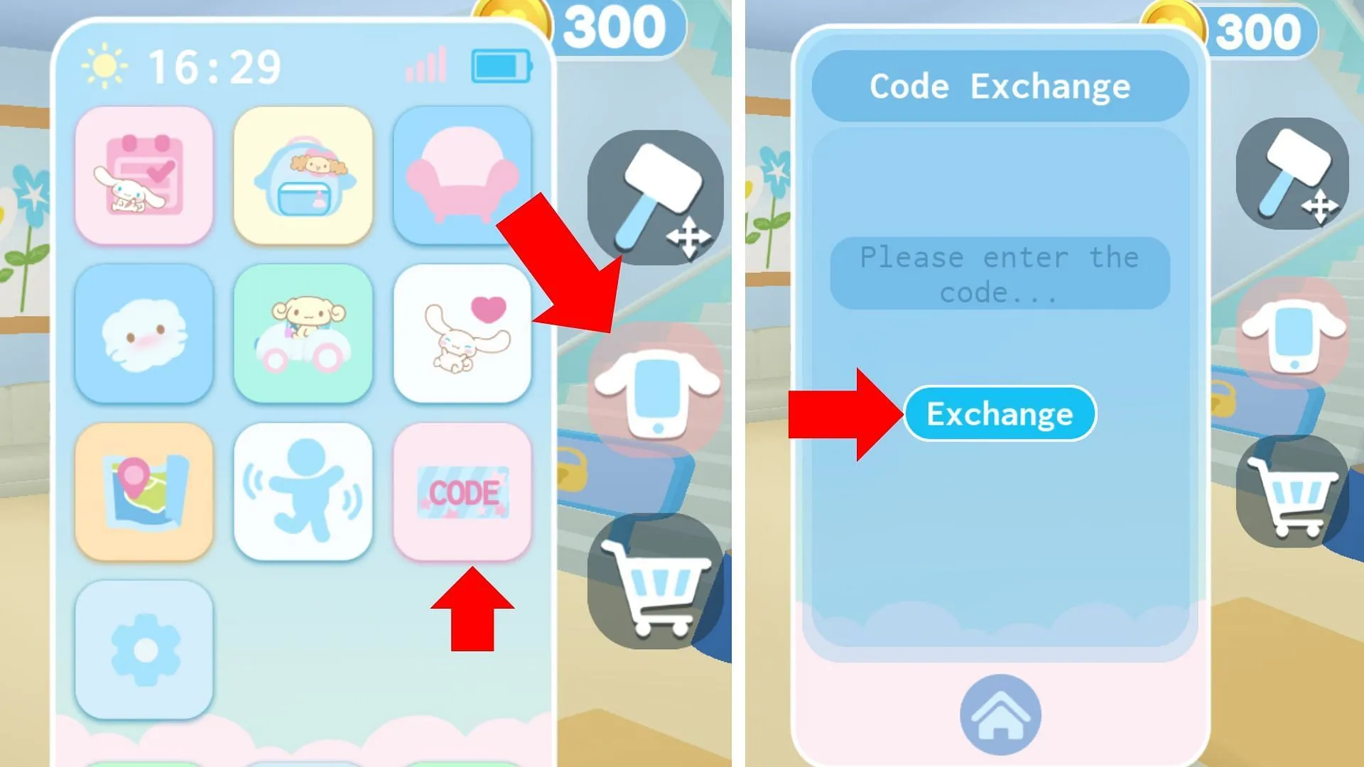 Click the Phone tab and then select the Code icon (Image via Roblox) Click the Phone tab and then select the Code icon (Image via Roblox)