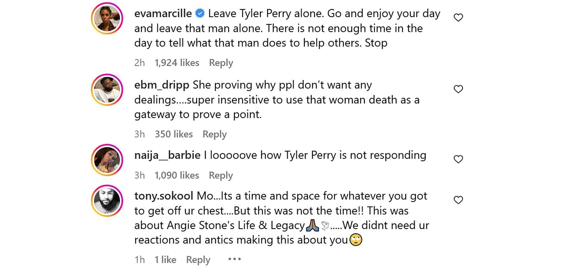 Comments reacting to the news (Image via Instagram/ @theshaderoom) Comments reacting to the news (Image via Instagram/ @theshaderoom)