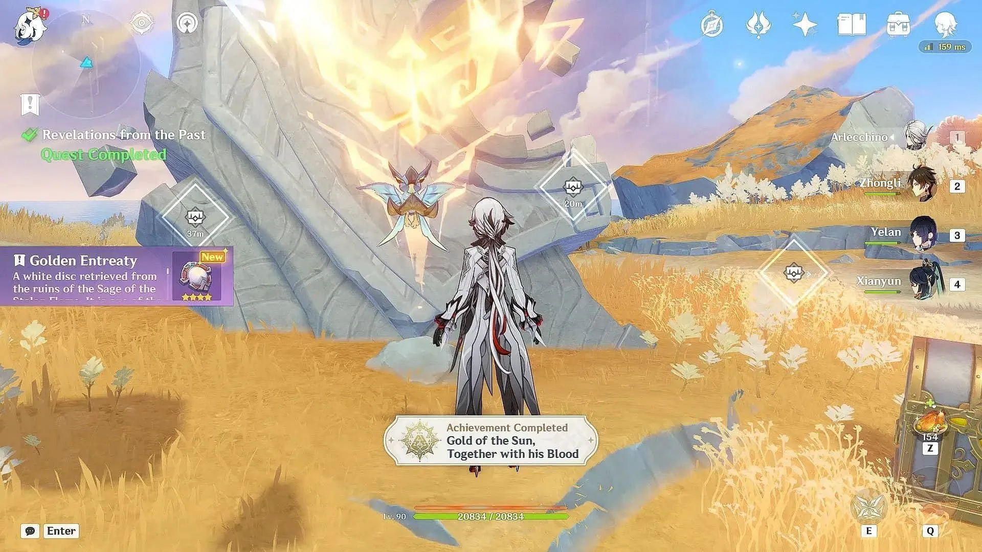 First Golden Entreaty (Image via HoYoverse) First Golden Entreaty (Image via HoYoverse)