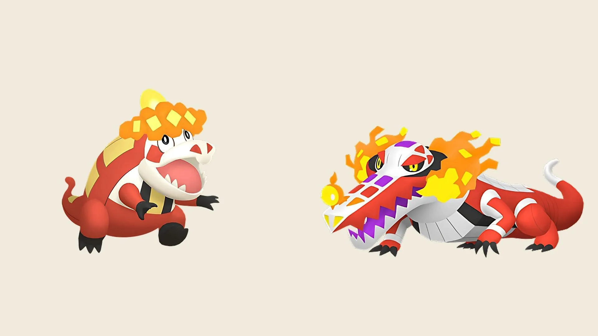 Crocalor와 Skeledirge(이미지 출처: The Pokemon Company)