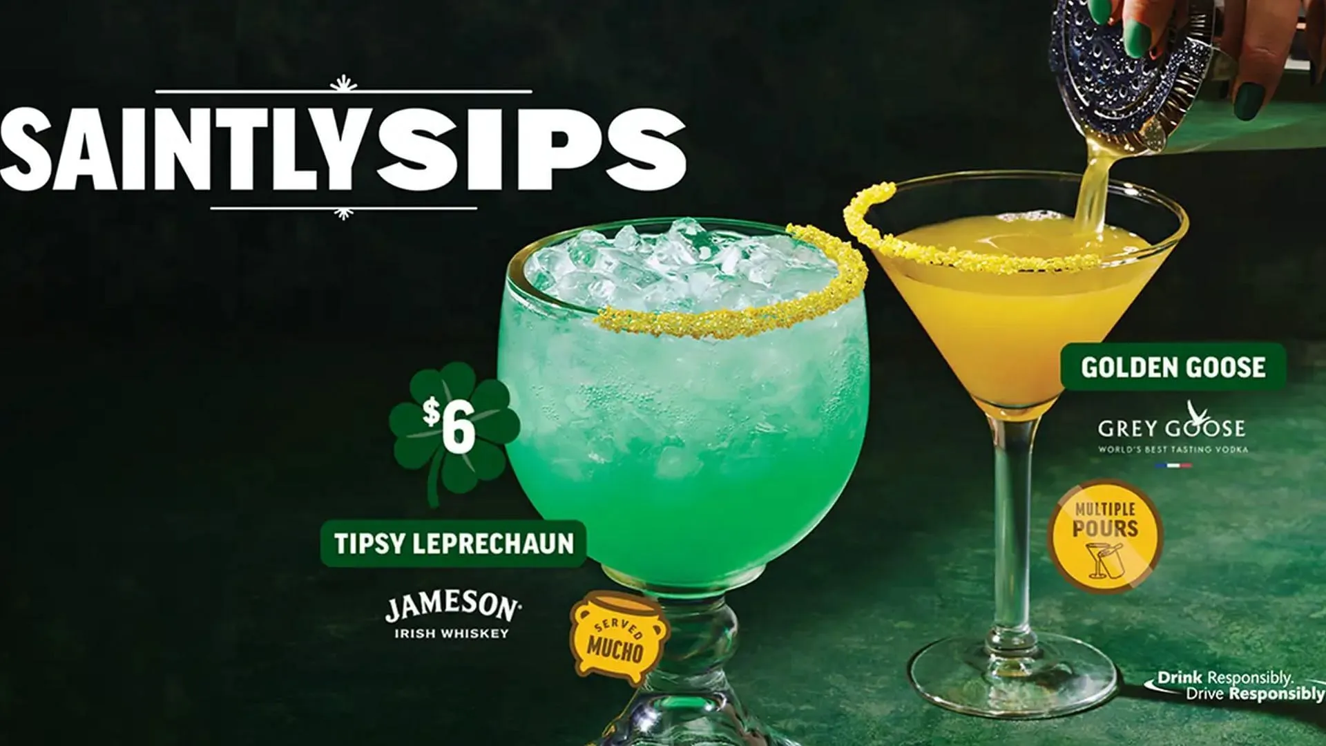 The Tipsy Leprechaun and Golden Goose (Image via Applebee's) The Tipsy Leprechaun and Golden Goose (Image via Applebee's)