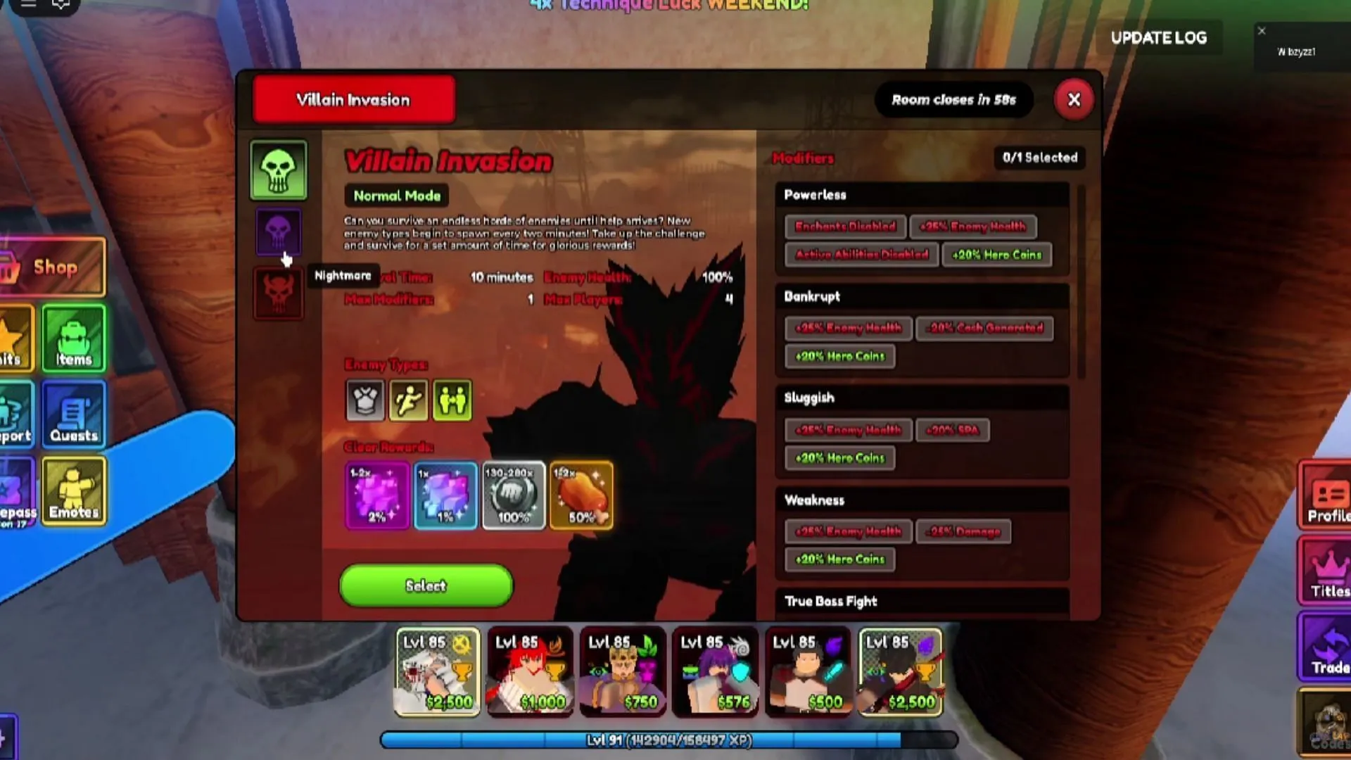 Earn Hero Coins by playing the Survival gamemode Earn Hero Coins by playing the Survival gamemode