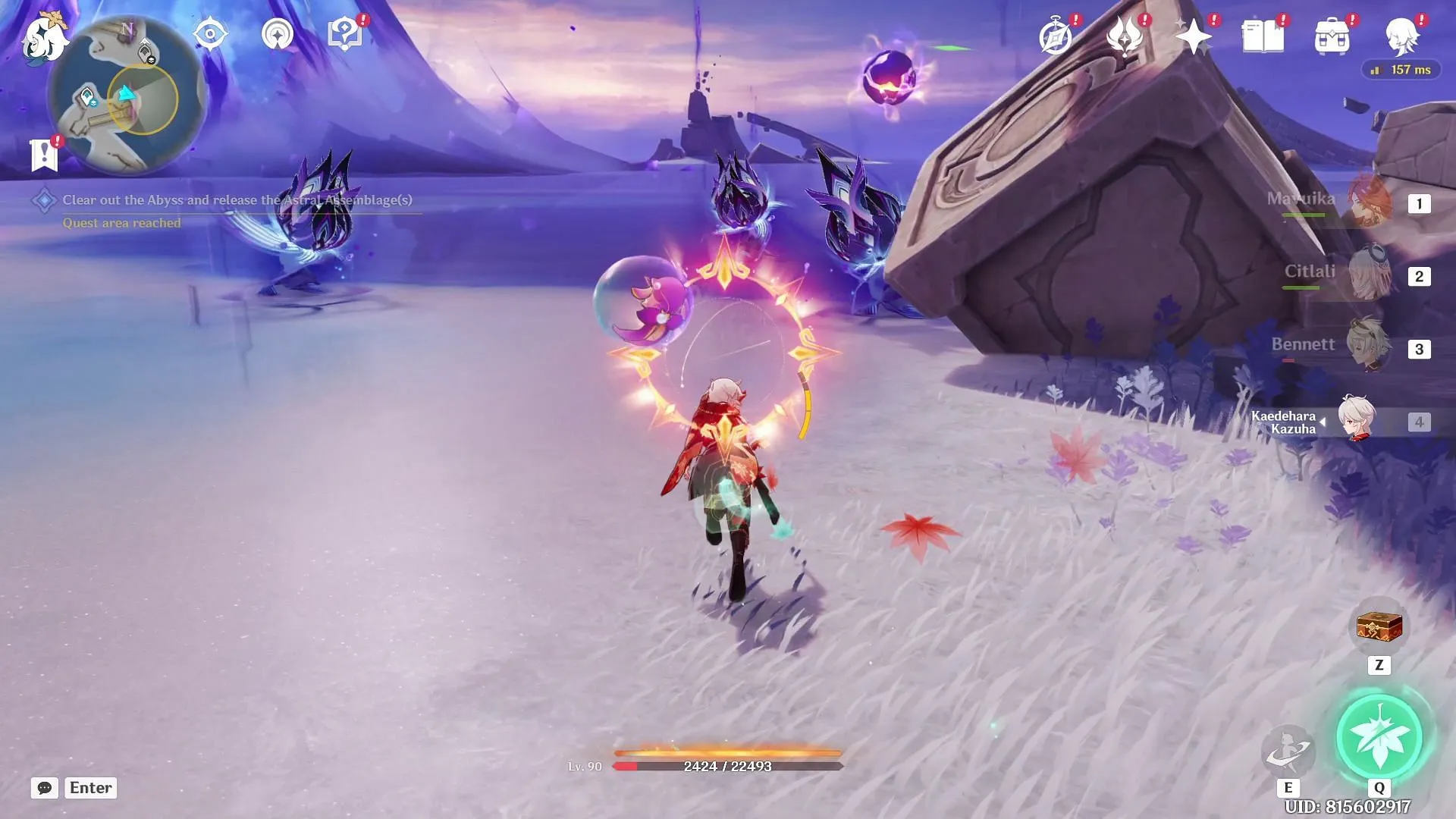 Defeat Abyssal monsters (Image via HoYoverse)