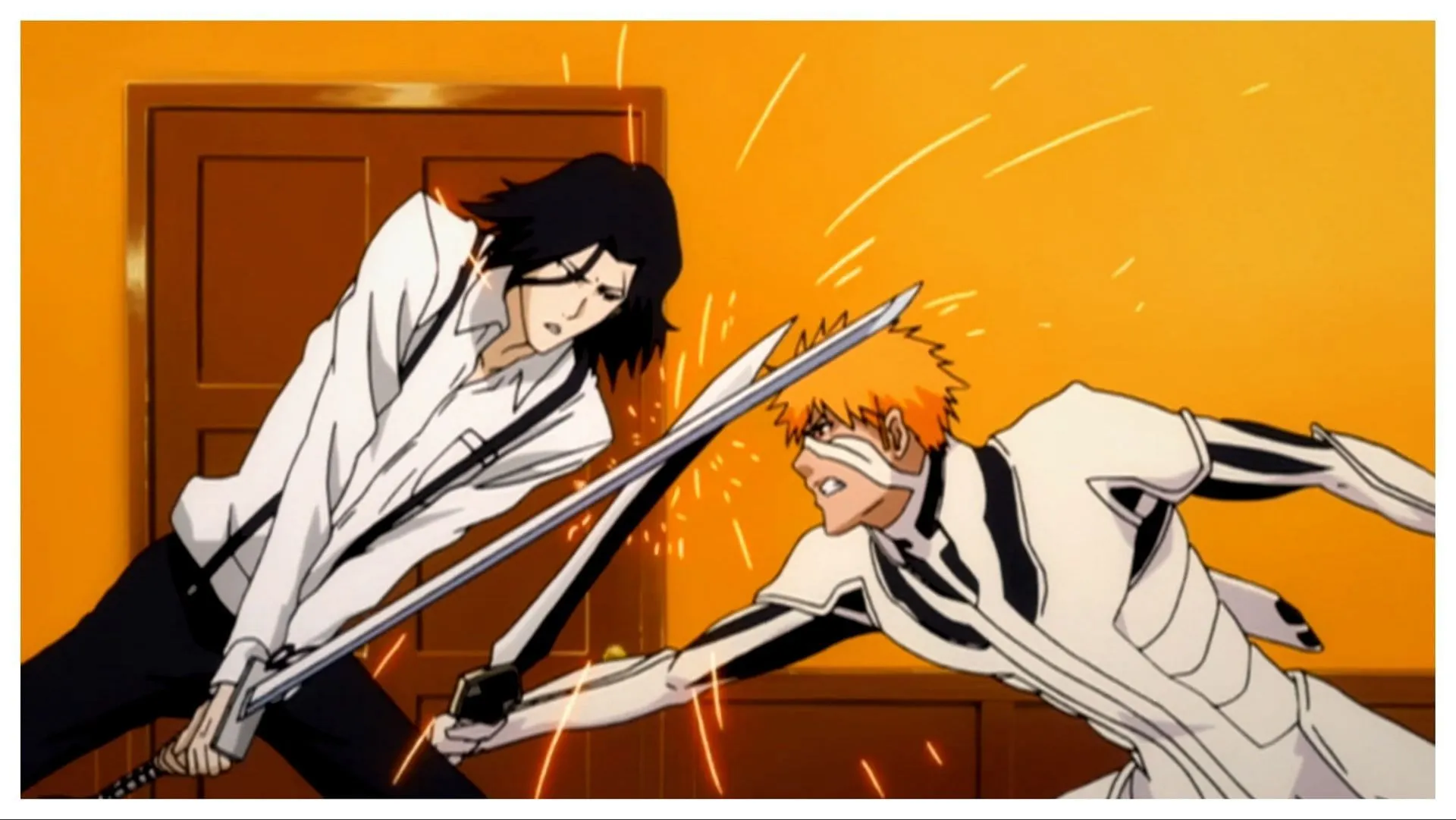 Ichigo engaging in battle with Tsukishima and Xcution (Image via Pierrot)