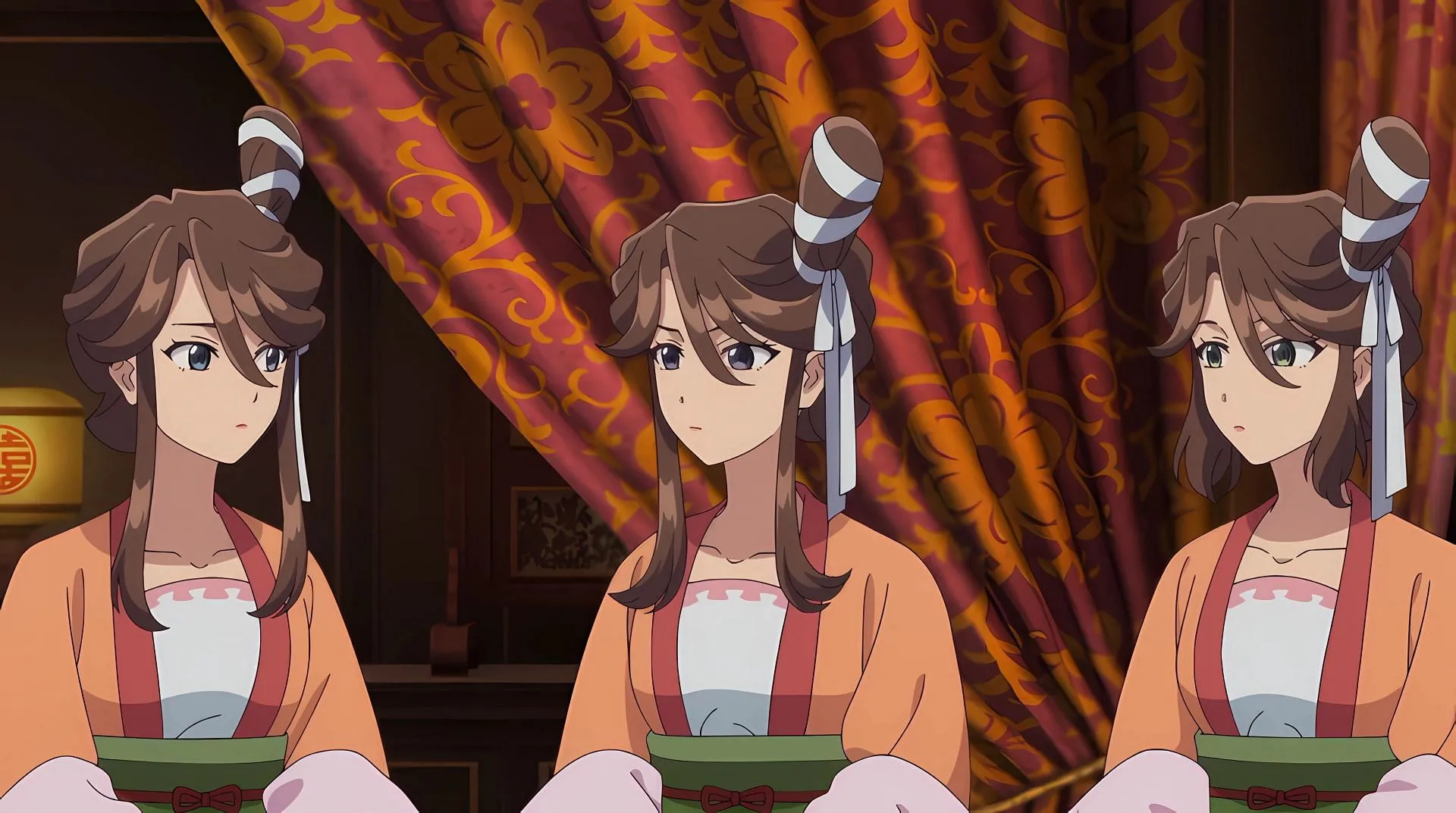 The new ladies-in-waiting as seen in the anime (Image via Toho Animation Studio and OLM) The new ladies-in-waiting as seen in the anime (Image via Toho Animation Studio and OLM)