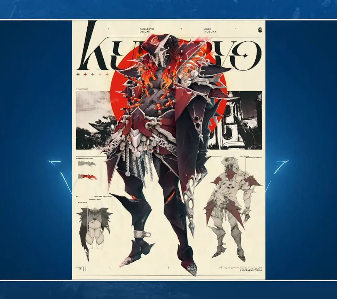 Concept art for upcoming Kullervo skin (Image via Digital Extremes)