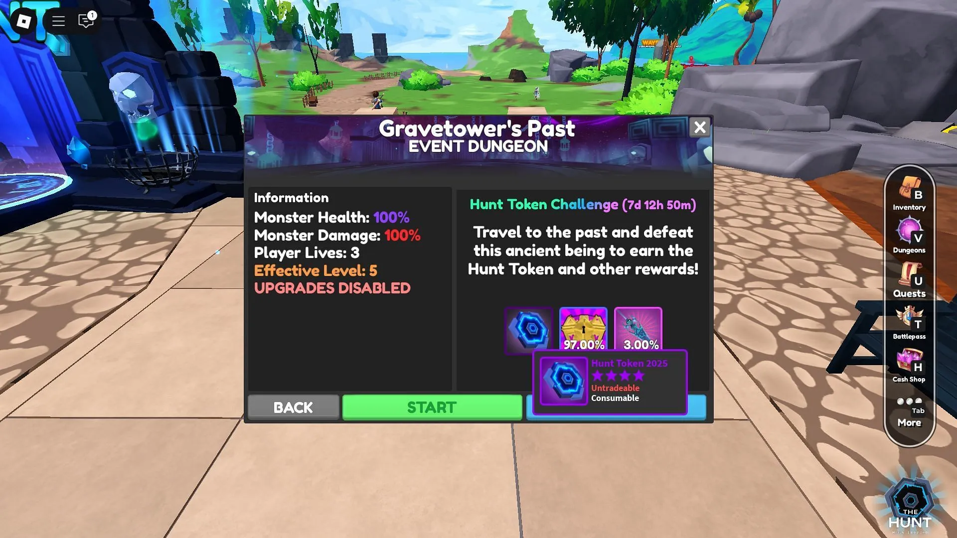 Gravetower's Past dungeon (Image via Roblox) Gravetower's Past dungeon (Image via Roblox)
