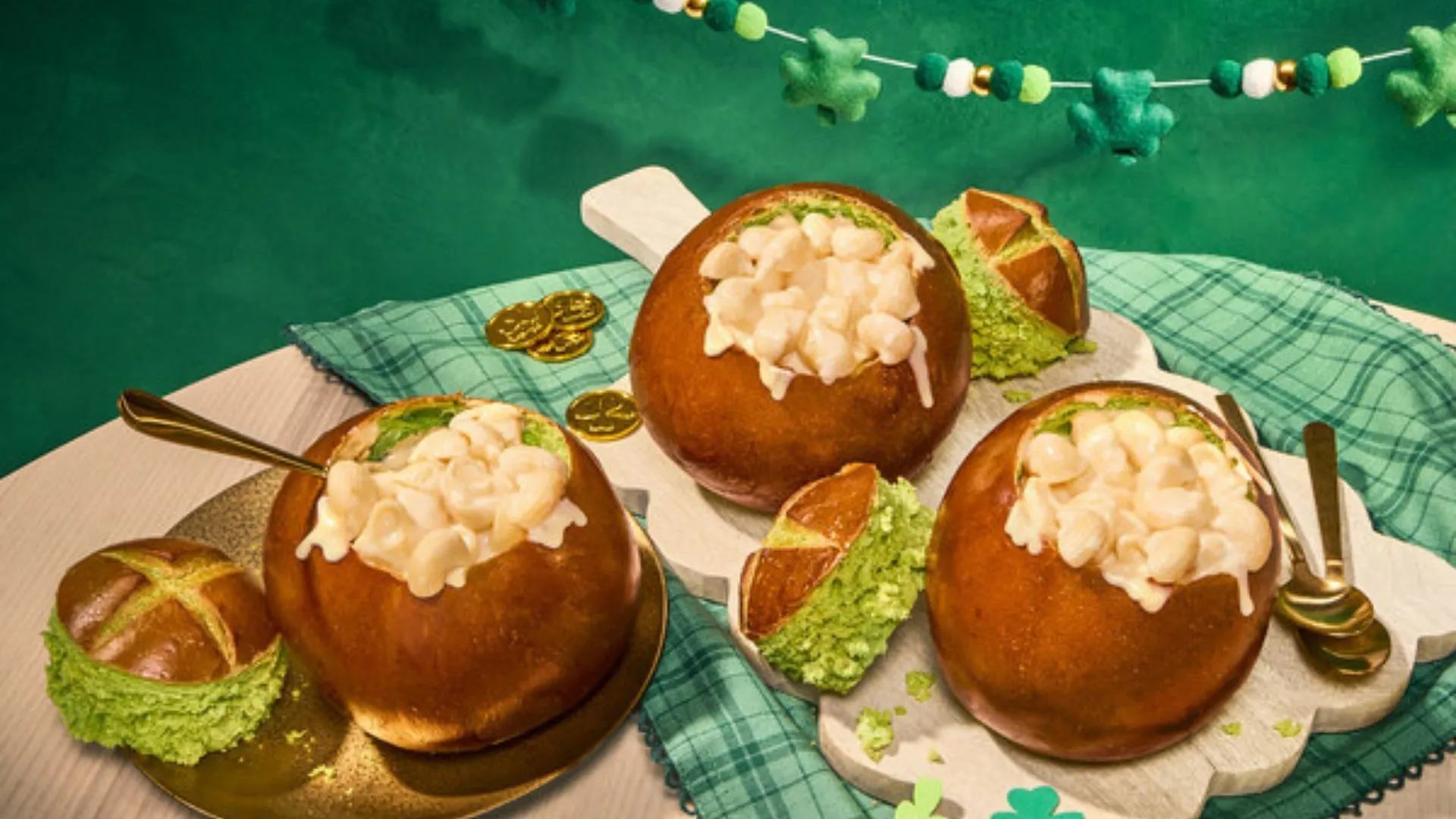 Panera's popular bread bowl turns green for St. Patrick's celebration (Image via Panera Bread) Panera's popular bread bowl turns green for St. Patrick's celebration (Image via Panera Bread)
