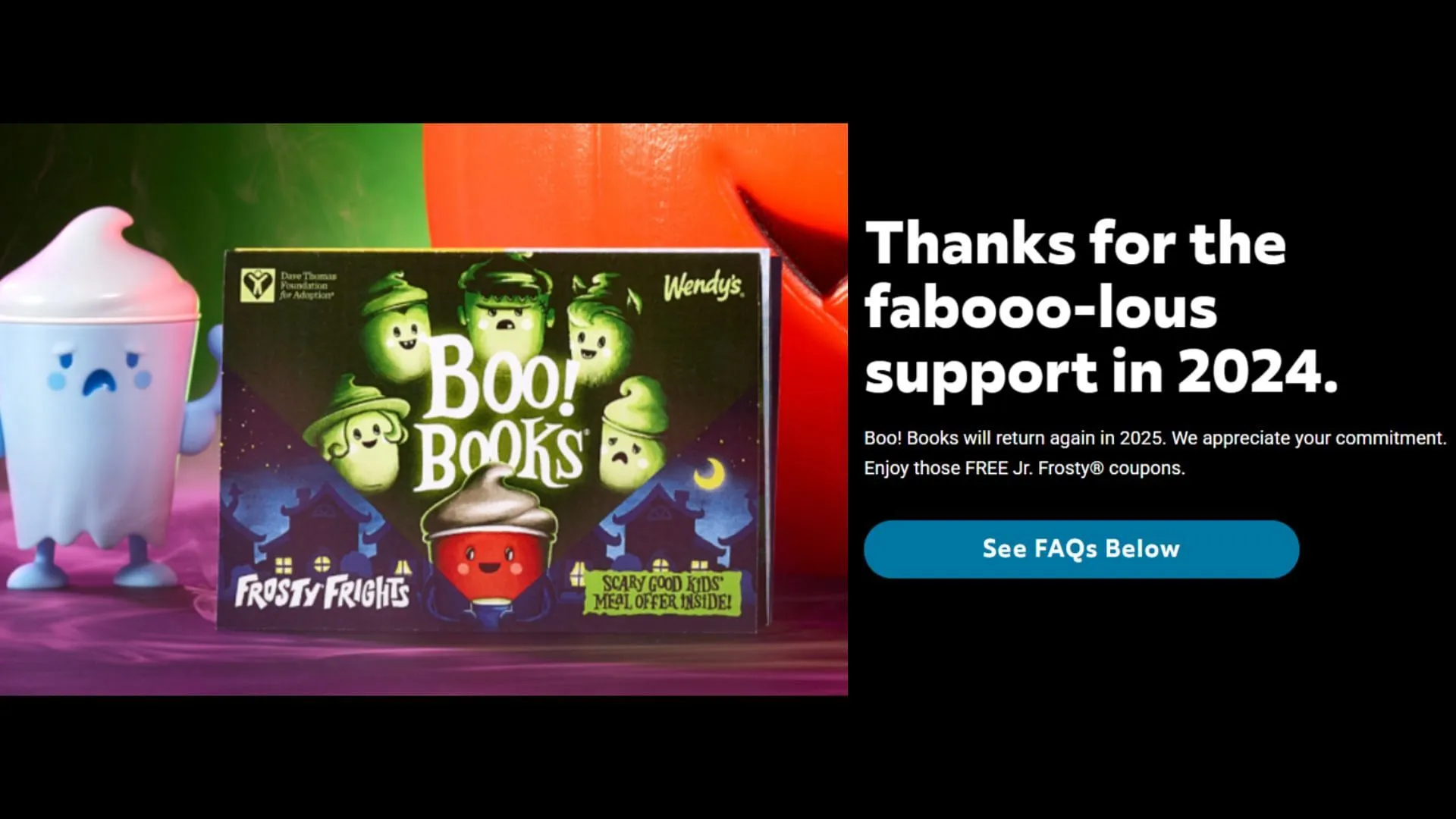 Wendy's Halloween Boo! Books promotion (Image via Wendy's)