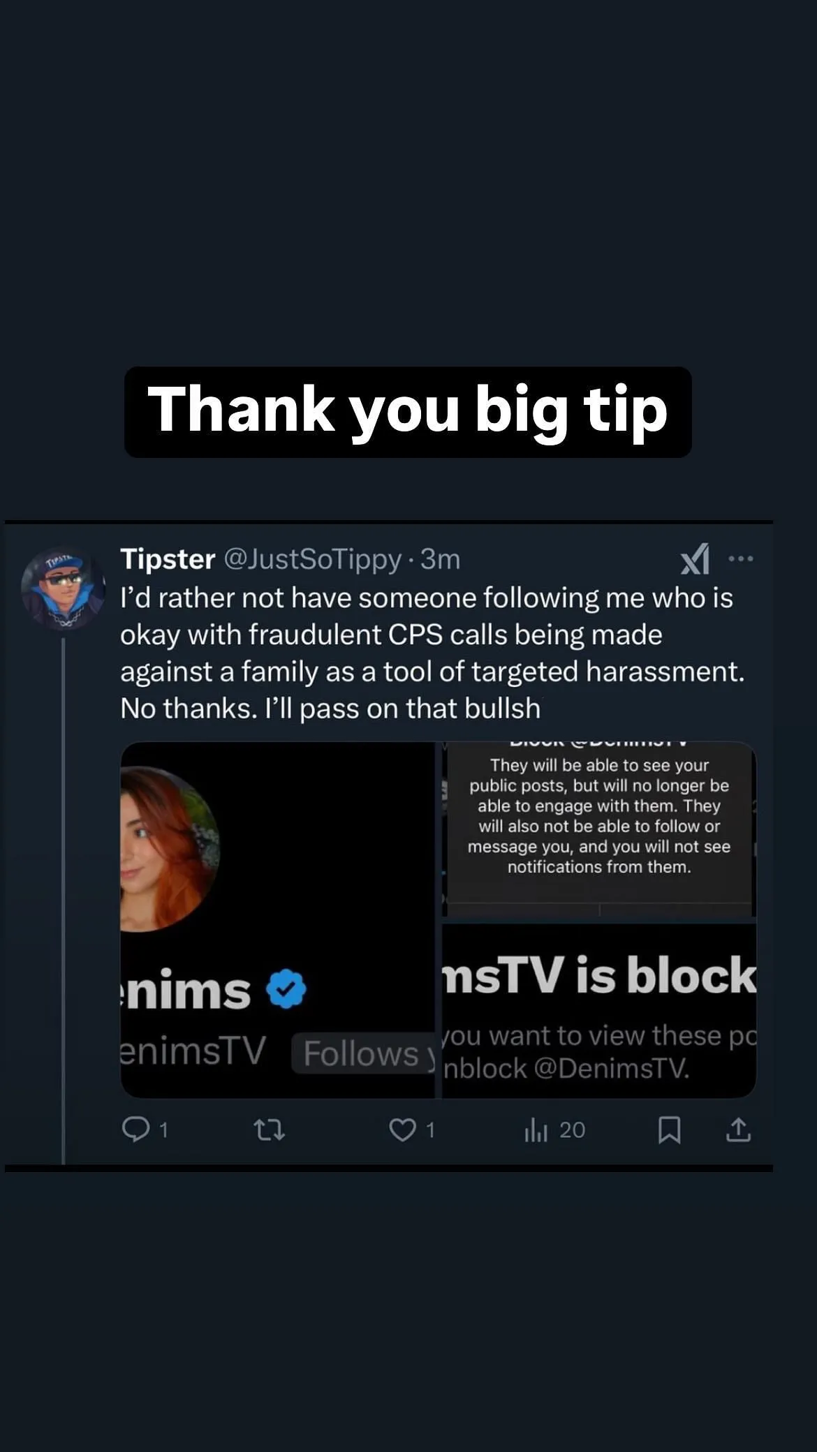 Ethan Klein이 Tipster에게 감사를 표함 Ethan Klein이 Tipster에게 감사를 표함