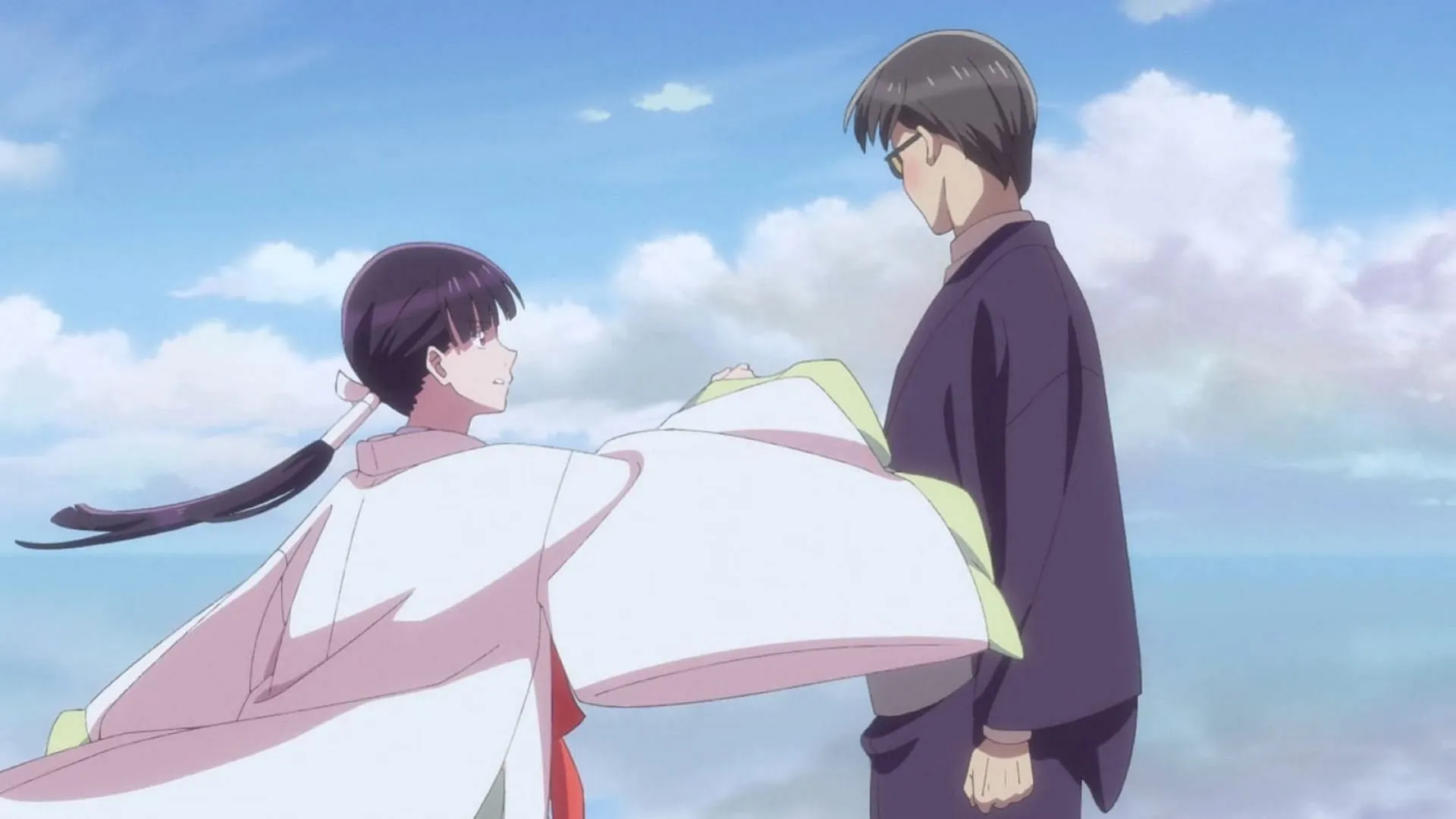 Miyo confronting Naoshi Miyo confronting Naoshi