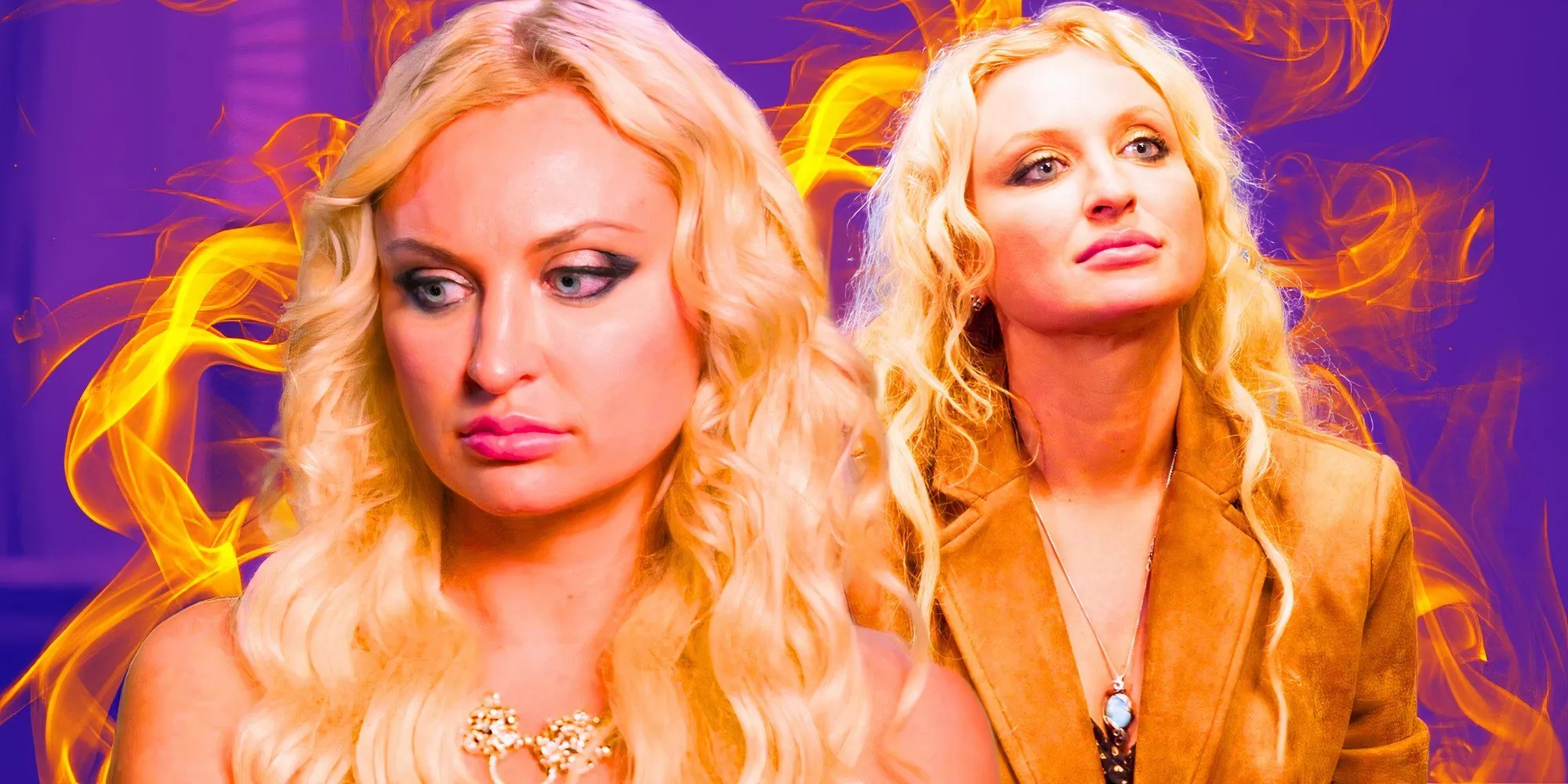 90 Day Fiancé star Natalie Mordovtseva in a serious pose
