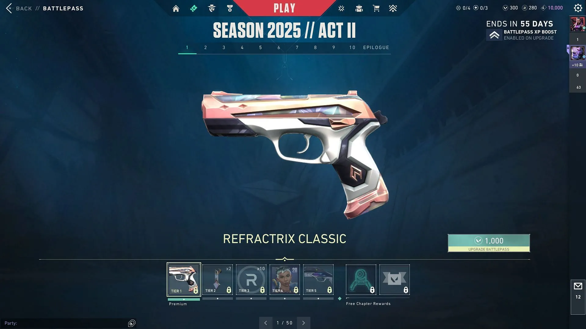 Tier 1-5 rewards in Valorant Season 2025 Act 2 Tier 1-5 rewards in Valorant Season 2025 Act 2