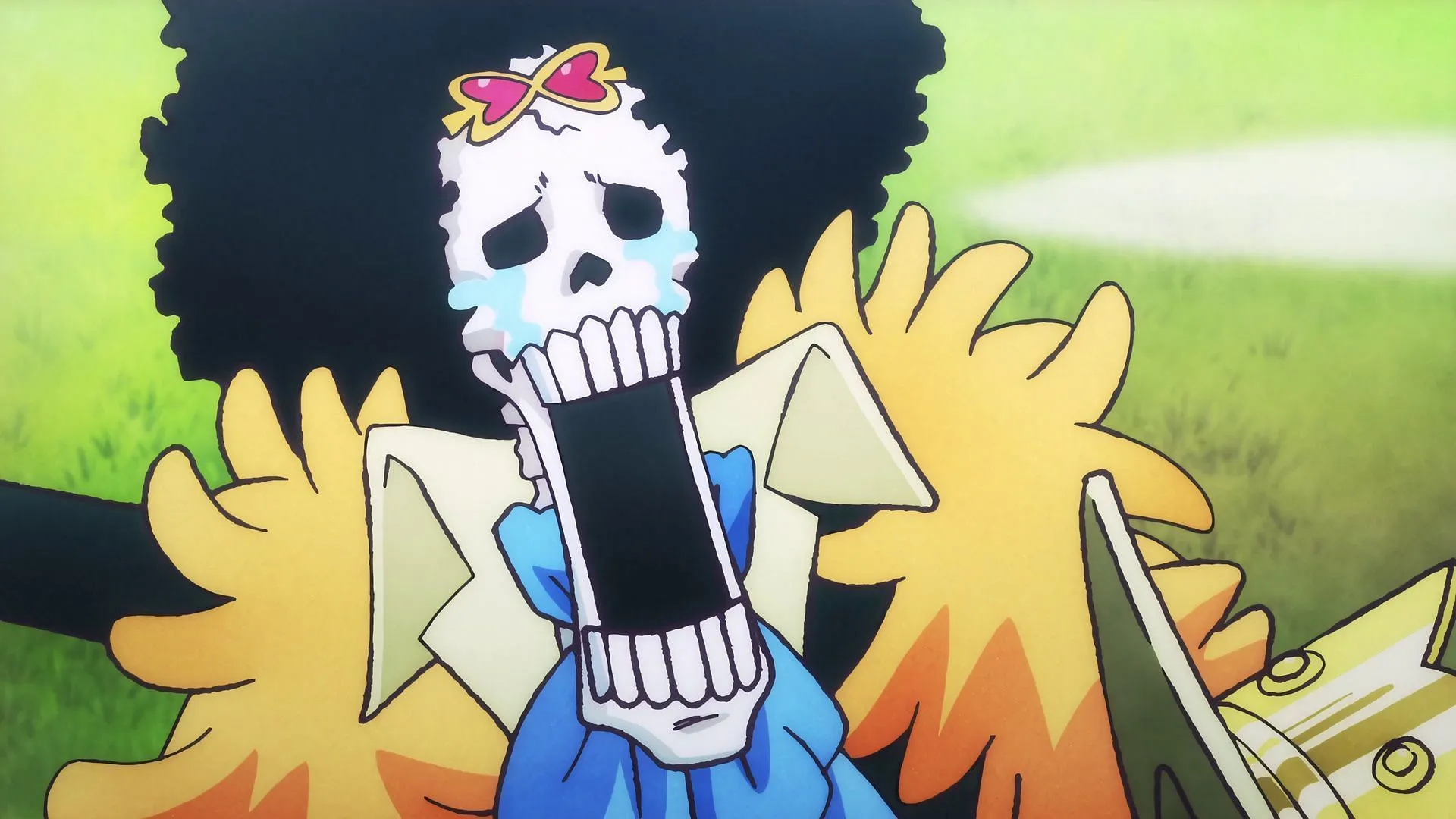 Brook in the One Piece anime (Image via Toei Animation)