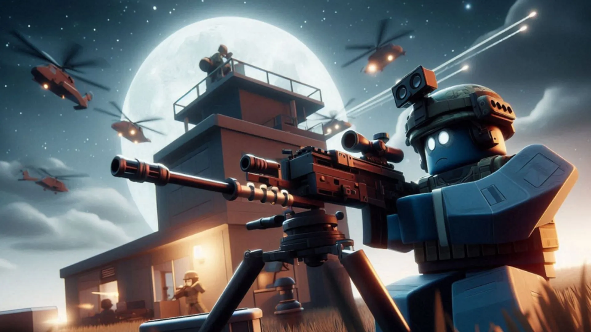 Build an impenetrable shelter in the game (Image via Roblox)