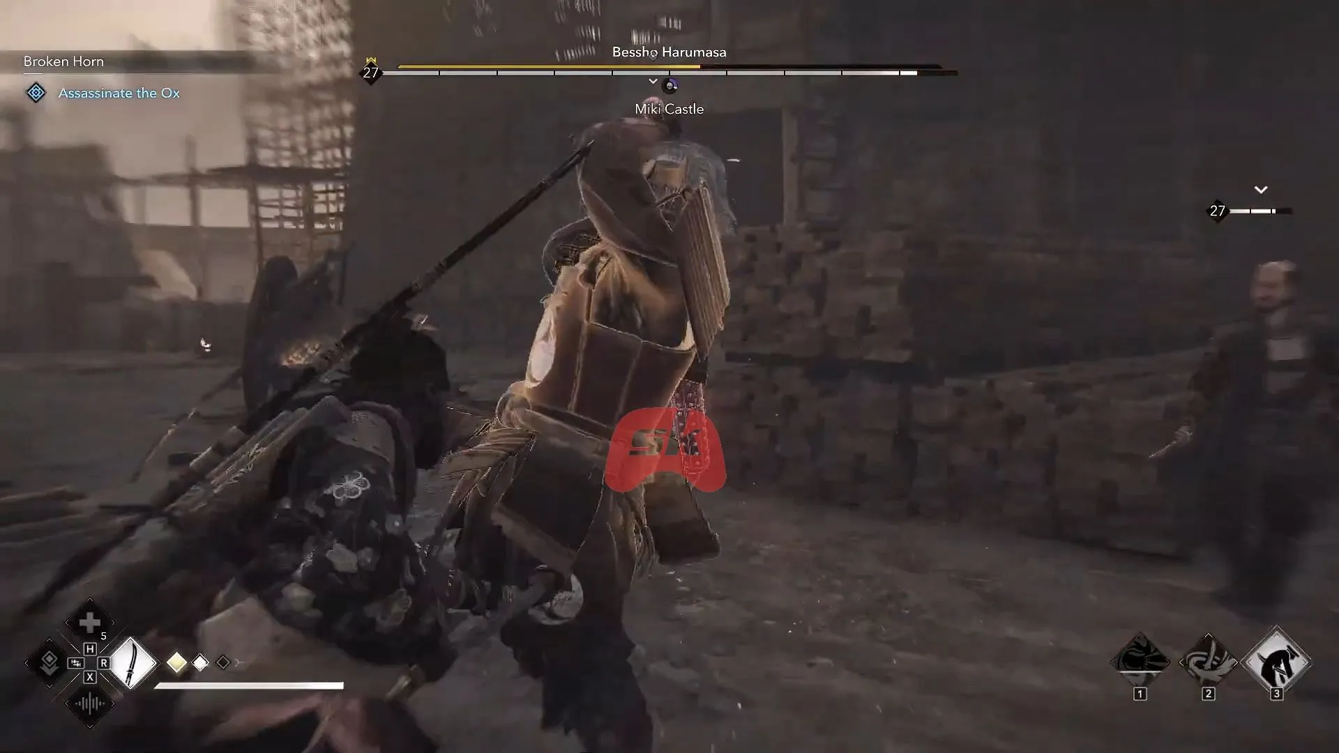 Duel with Bessho Harumasa in the Broken Horn quest