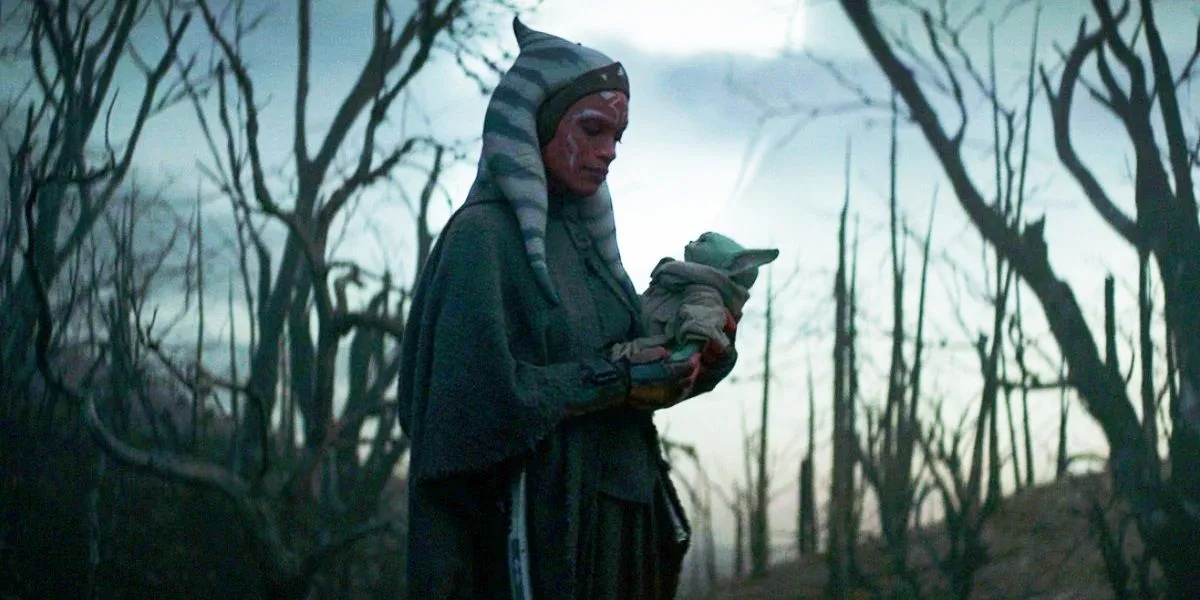 Ahsoka and Grogu in The Mandalorian Ahsoka and Grogu in The Mandalorian