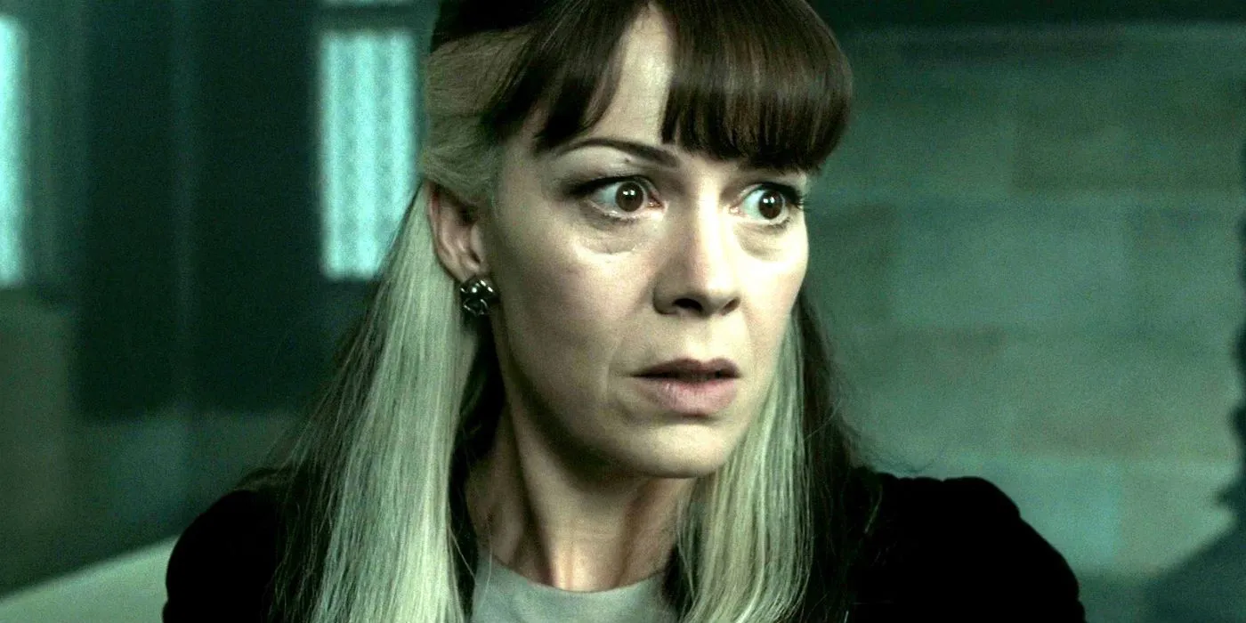 Narcissa Malfoy Looking Shocked in Harry Potter Narcissa Malfoy Looking Shocked in Harry Potter