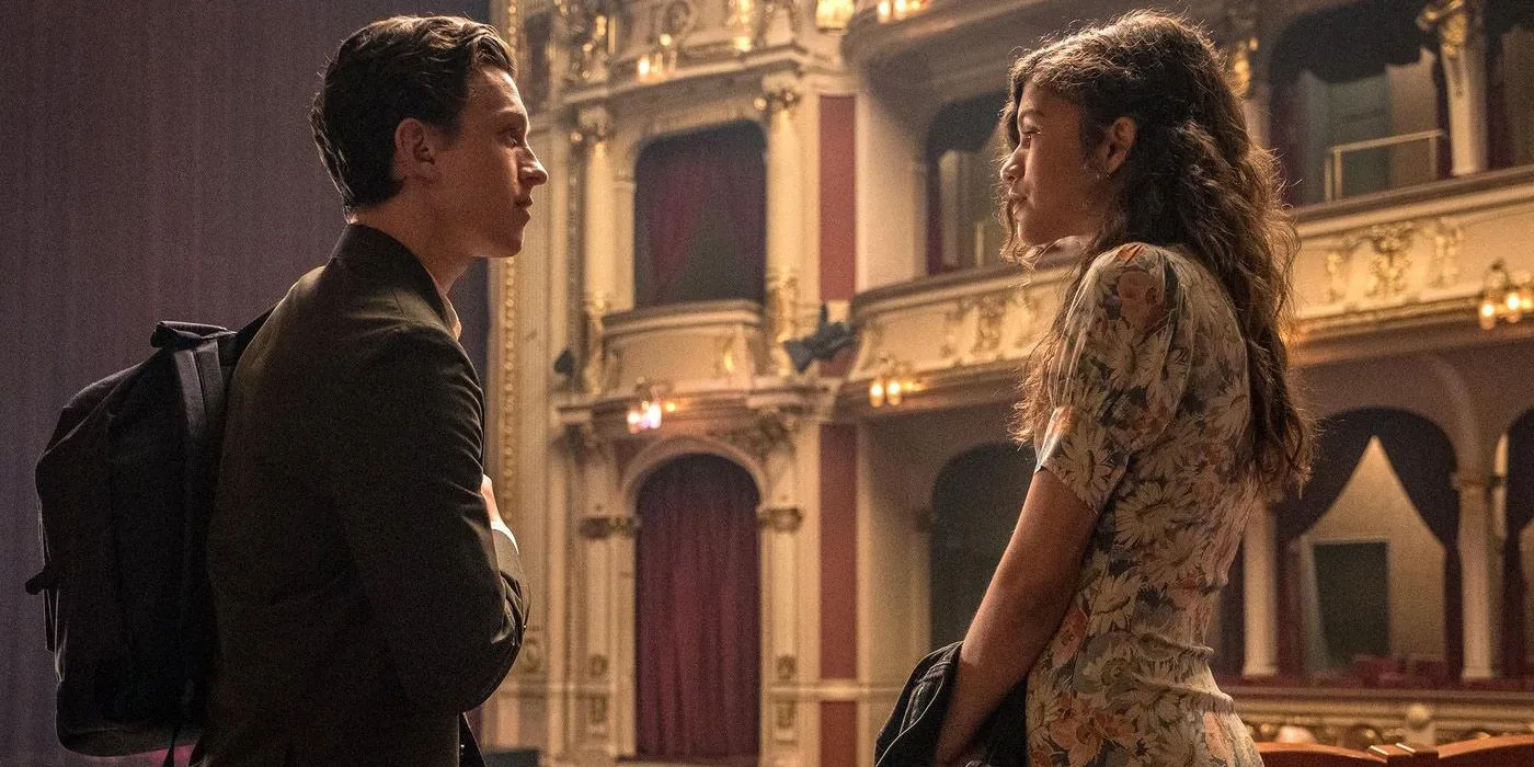 MJ talking to Peter Parker MJ talking to Peter Parker