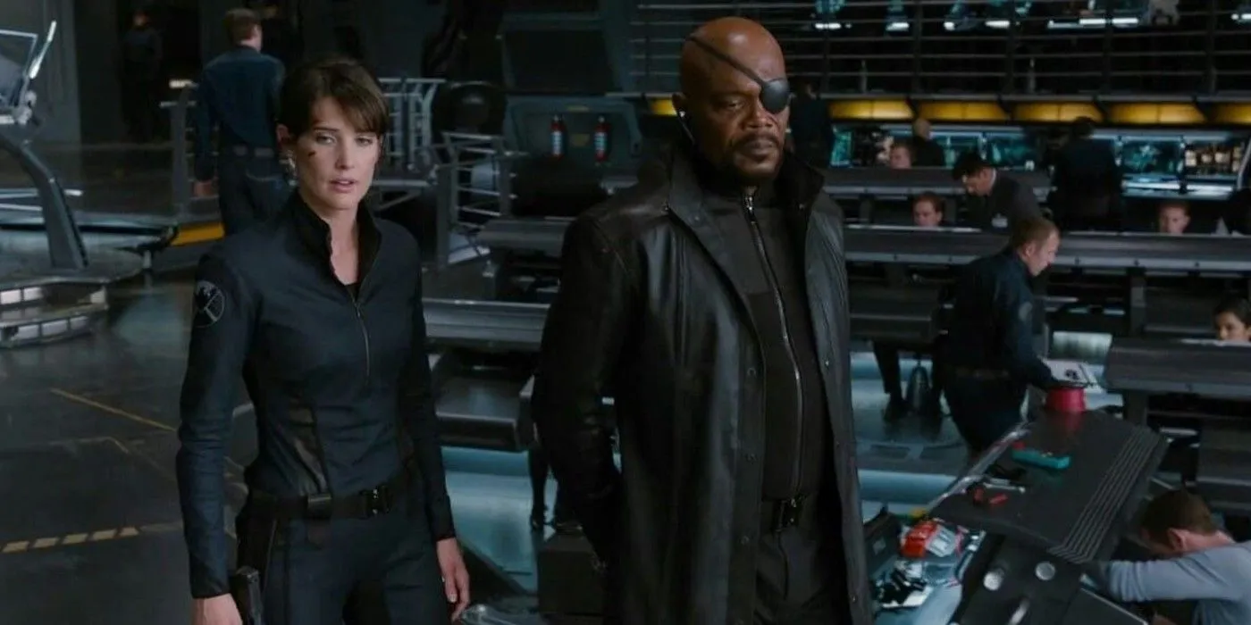Nick Fury and Maria Hill Nick Fury and Maria Hill