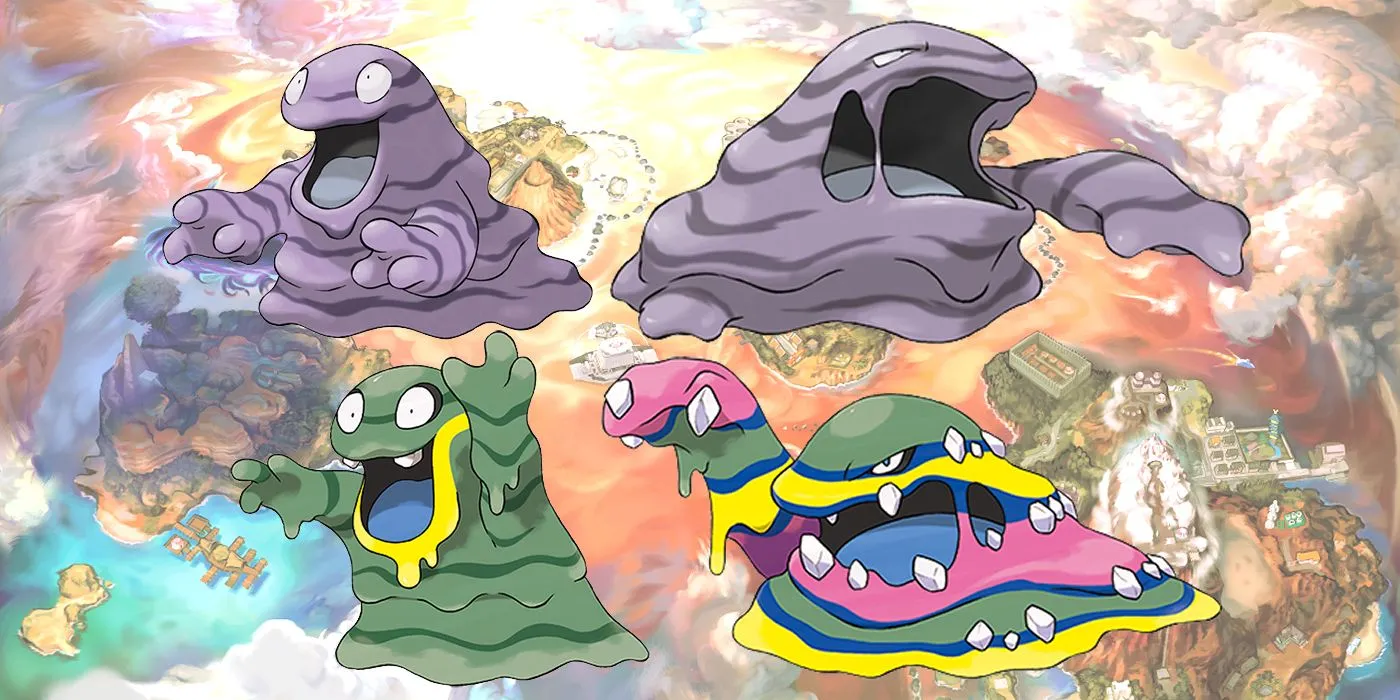 Pokémon Regional Variants Alolan Grimer Muk