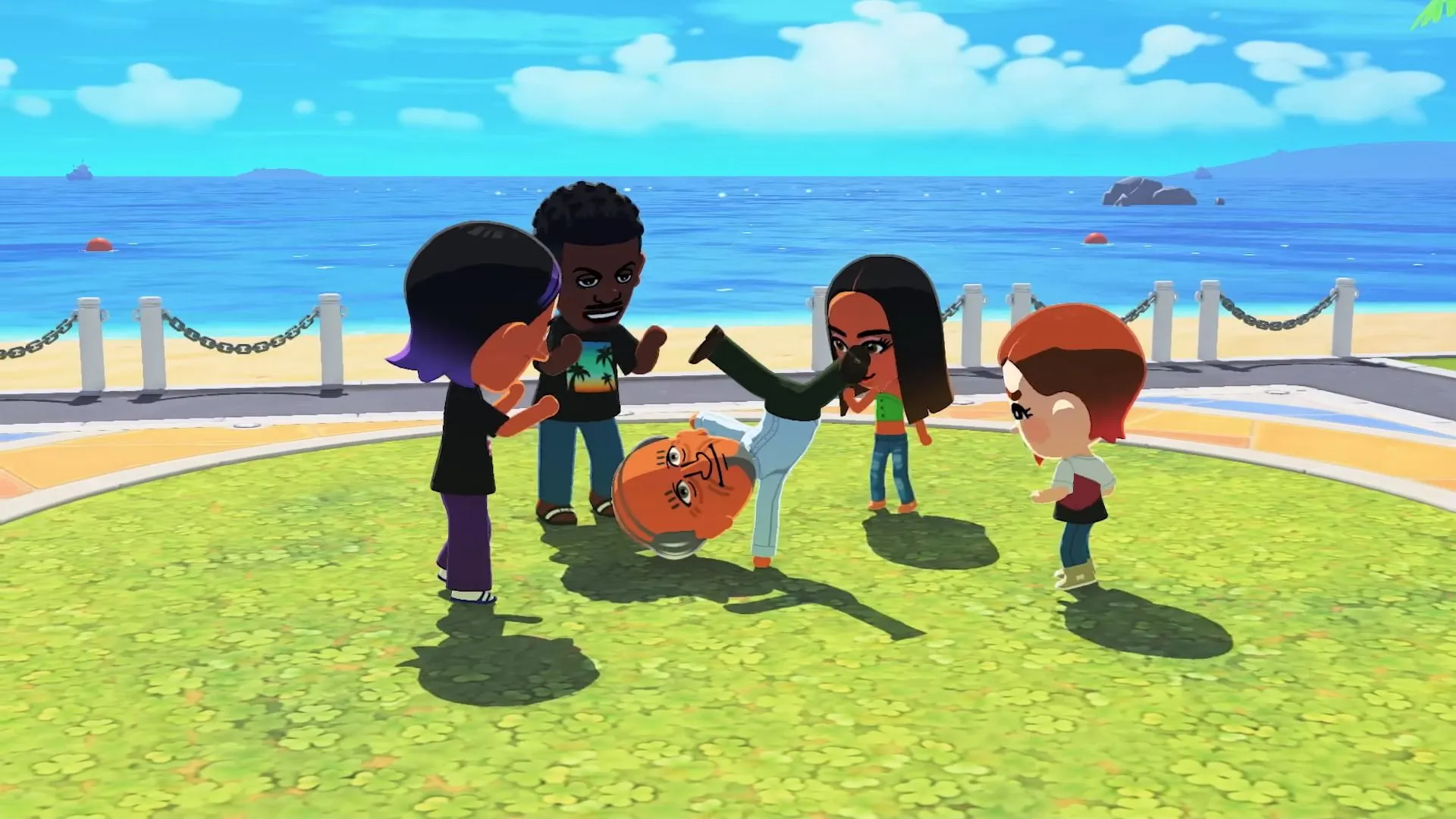 Mii breakdancing with audience Mii breakdancing with audience