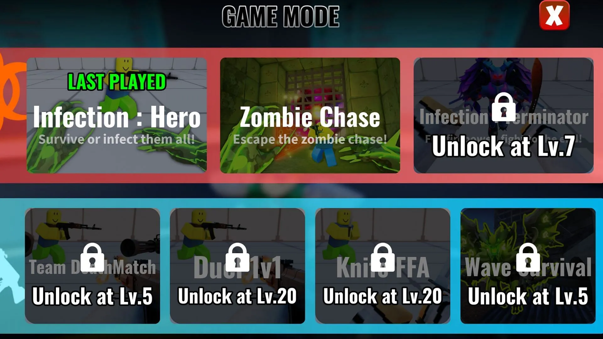 You can earn points only through two game modes (Image via Roblox) You can earn points only through two game modes (Image via Roblox)