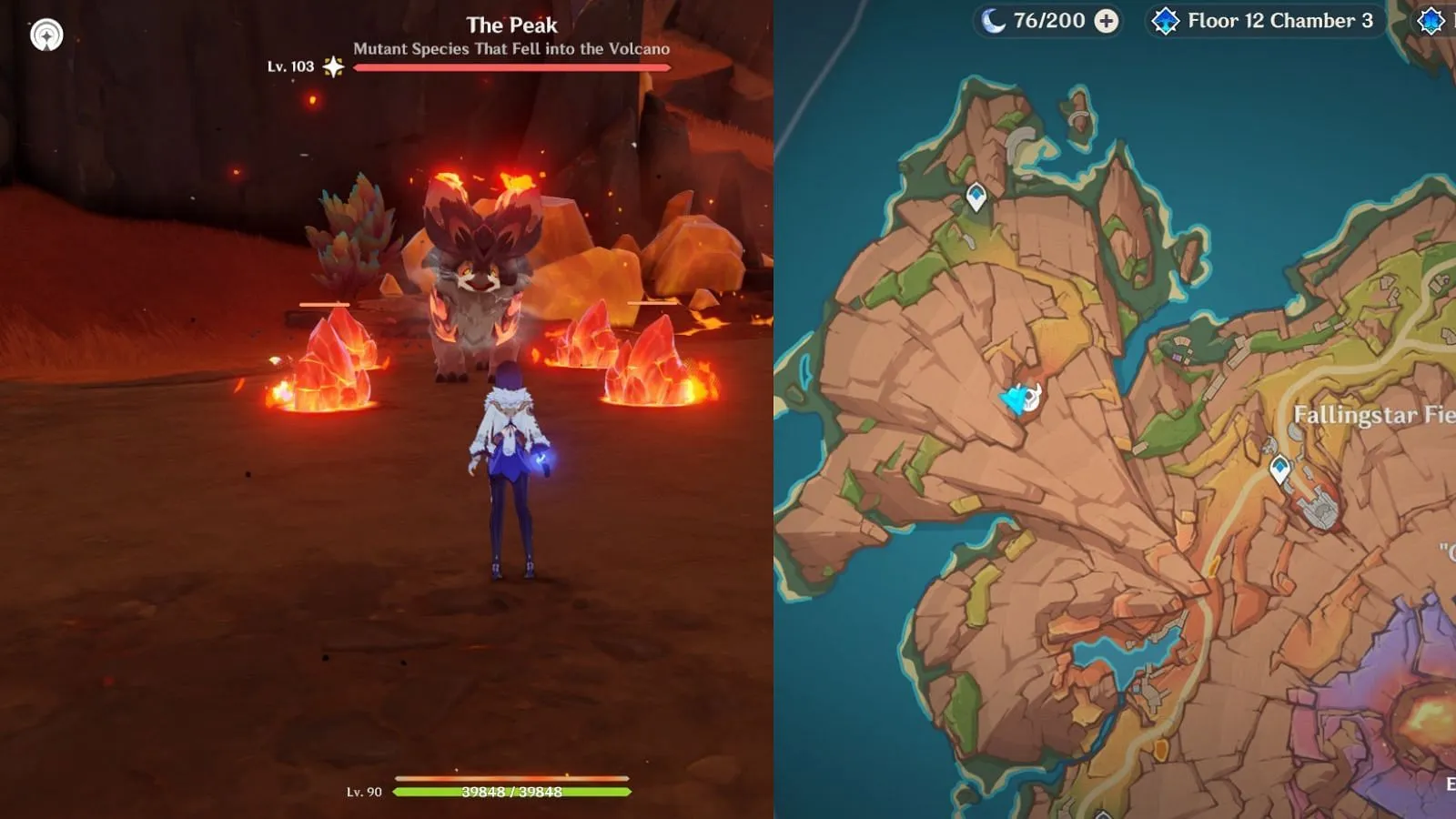 The Peak's location (Image via HoYoverse) The Peak's location (Image via HoYoverse)