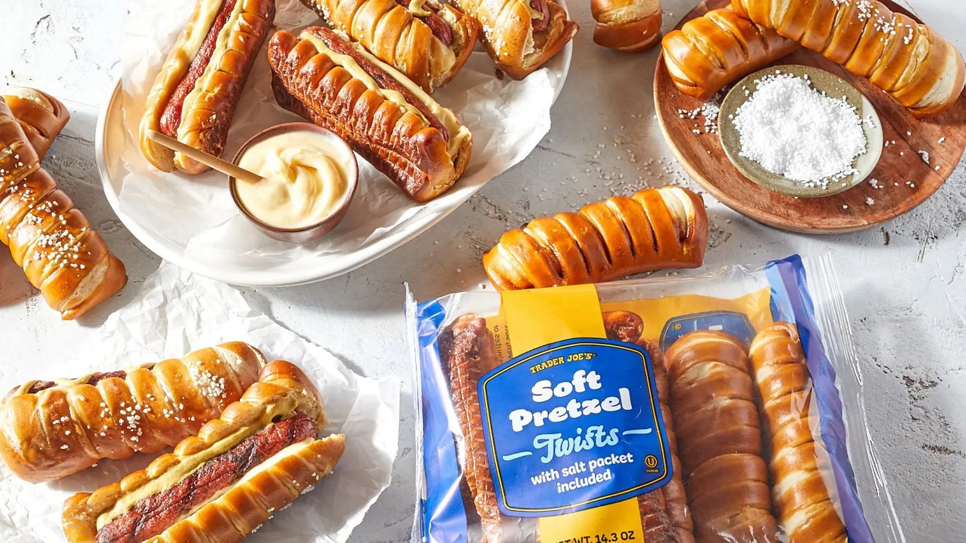 Simply moisten, sprinkle salt, and bake! (Image via Trader Joe's) Simply moisten, sprinkle salt, and bake! (Image via Trader Joe's)