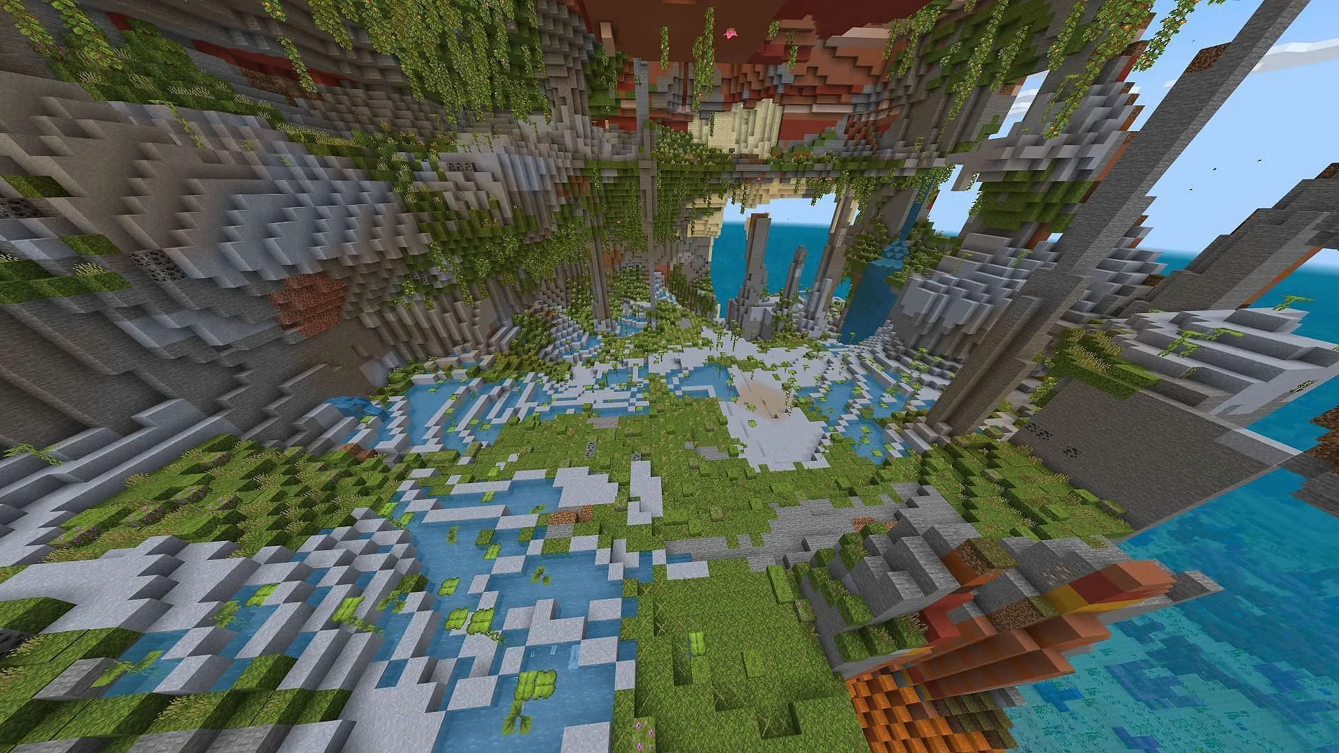 This Minecraft seed’s spawn island is much more than it might seem (Image via Rusty_Amunition/Reddit) This Minecraft seed’s spawn island is much more than it might seem (Image via Rusty_Amunition/Reddit)