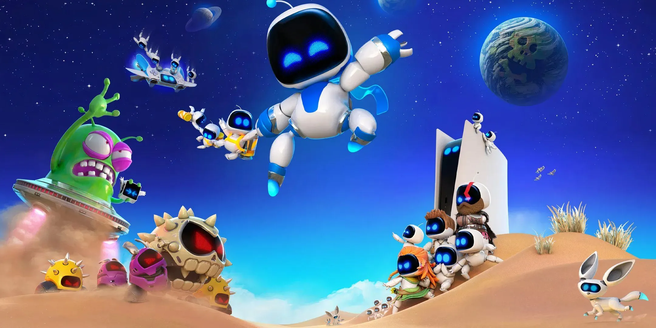 Astro Bot characters.