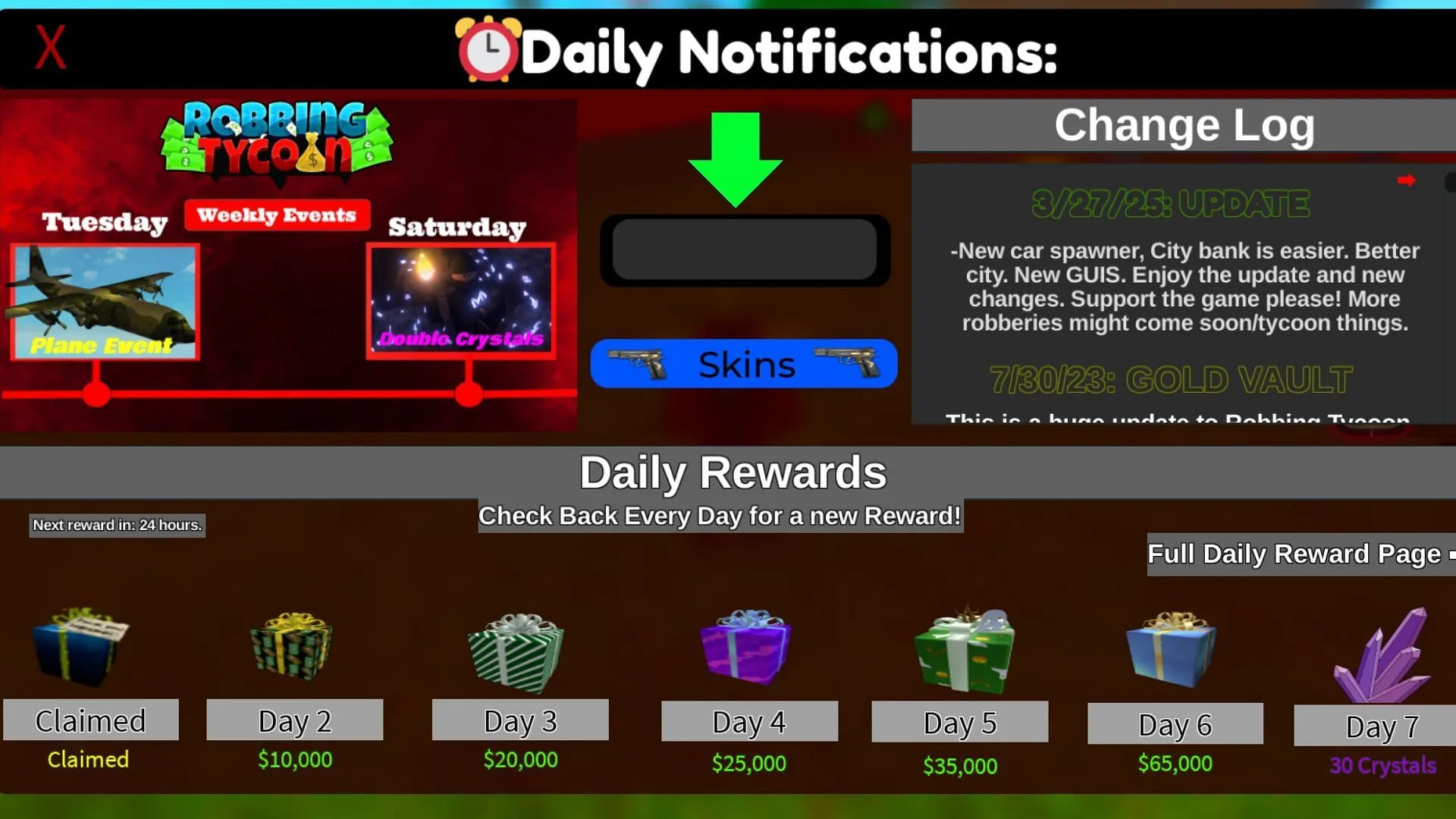Finding the code box in Robbing Tycoon (Image via Roblox)