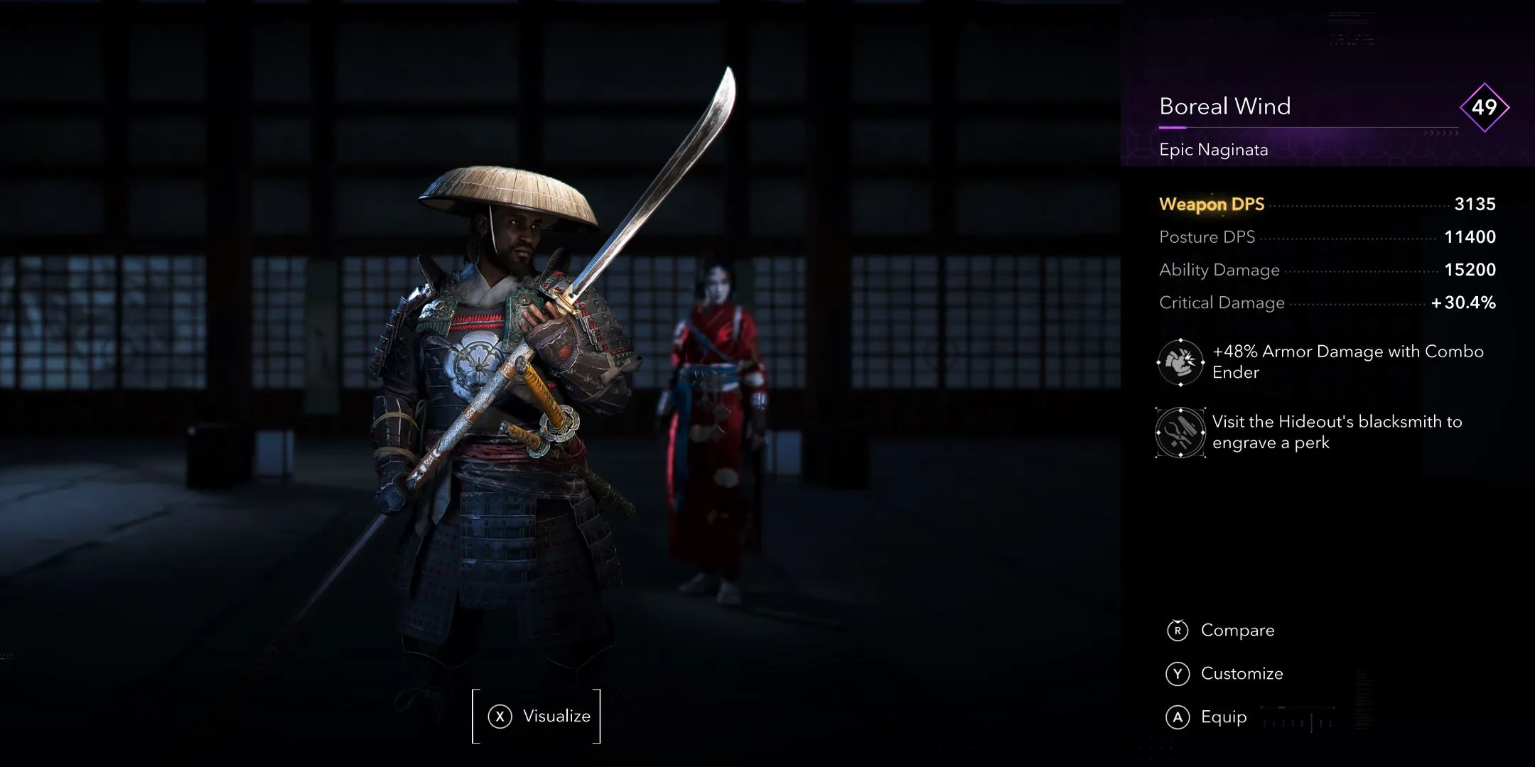 Boreal Wind Epic Naginata