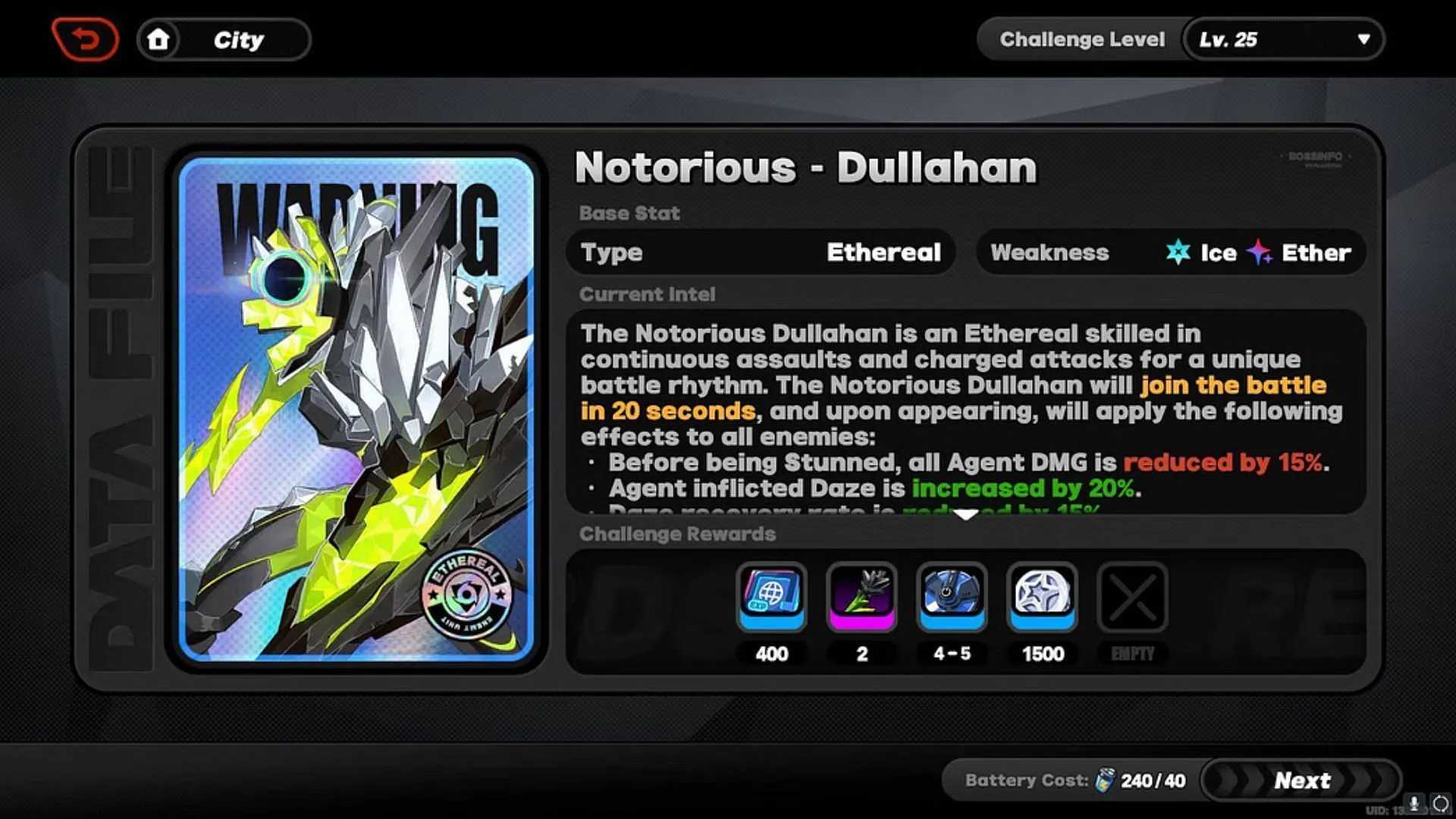 Notorious - Dullahan (Image via HoYoverse) Notorious - Dullahan (Image via HoYoverse)